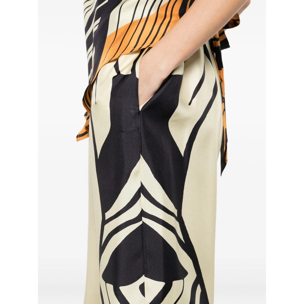 Raquel Diniz Raquel Diniz NEUTRALS Trousers - Palazzo Pants Size 27" / US 4 / IT 40 - 2 Thumbnail