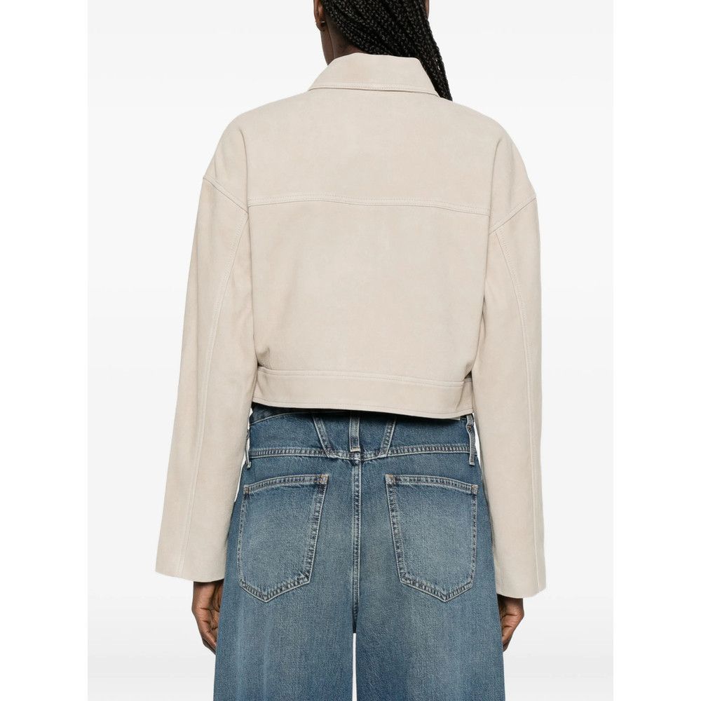 Anine Bing Anine Bing NEUTRALS Jackets - Leather Jackets Size S / US 4 / IT 40 - 4 Thumbnail