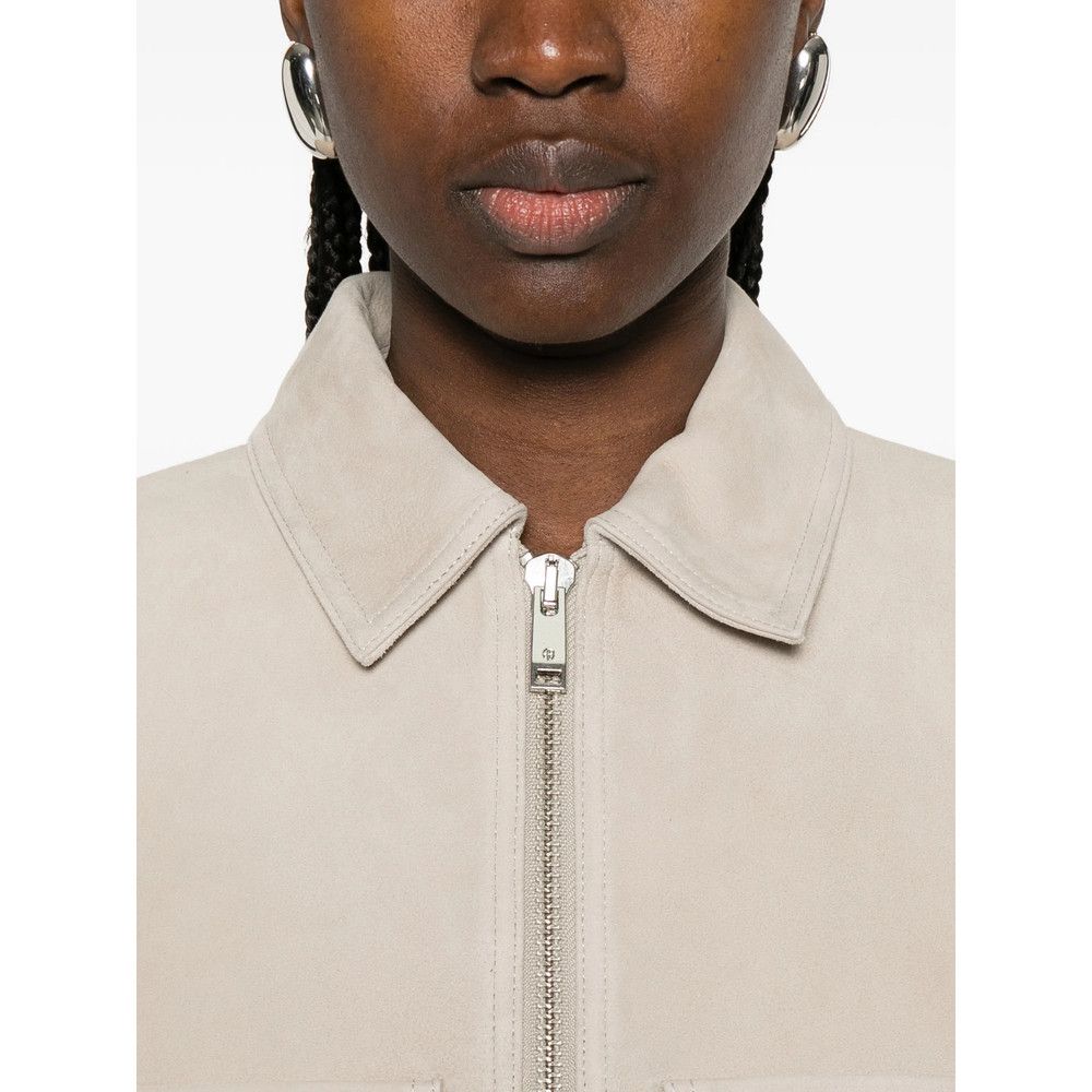 Anine Bing Anine Bing NEUTRALS Jackets - Leather Jackets Size S / US 4 / IT 40 - 2 Thumbnail