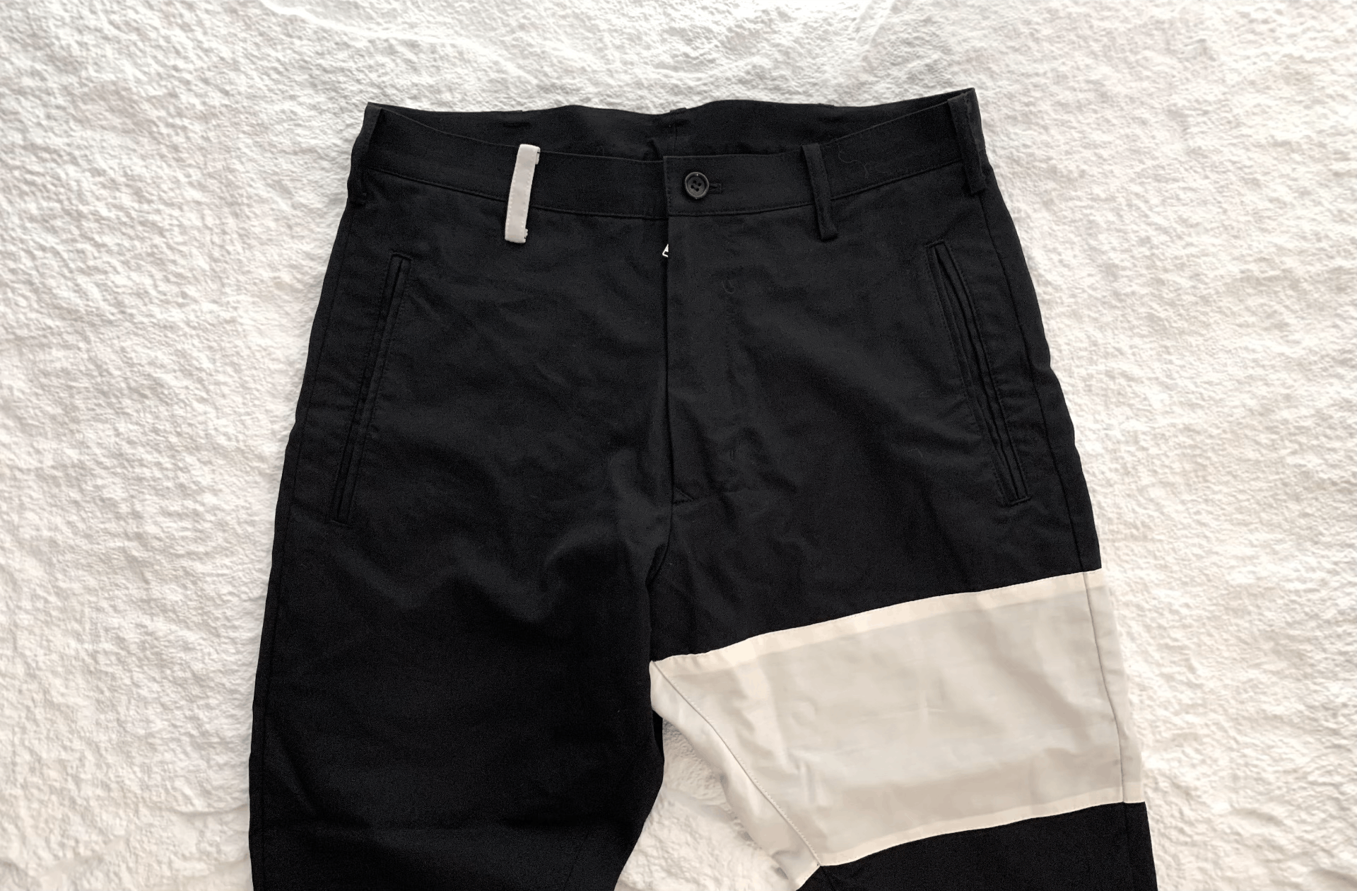 Sulvam Sulvam 3D Tailored Split Hem Trousers Size US 26 / EU 42 - 3 Thumbnail