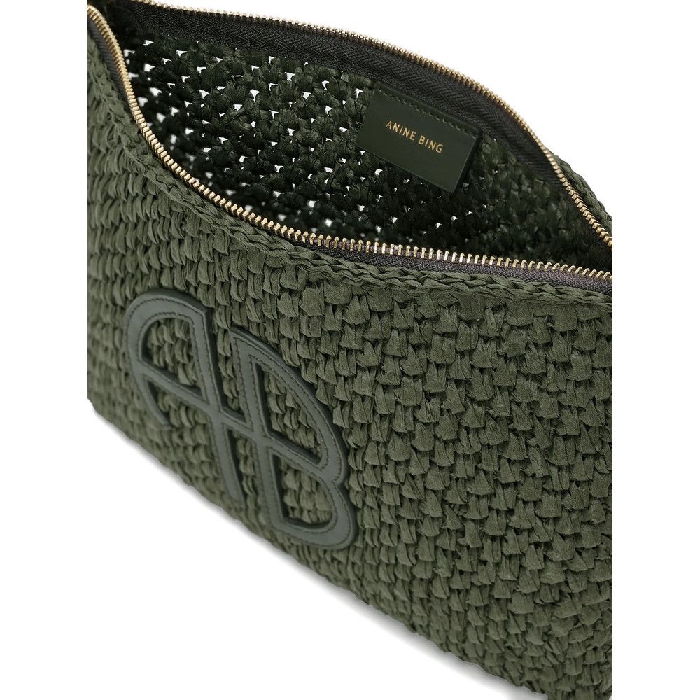 Anine Bing Anine Bing GREEN Clutch Bags Size ONE SIZE - 4 Thumbnail