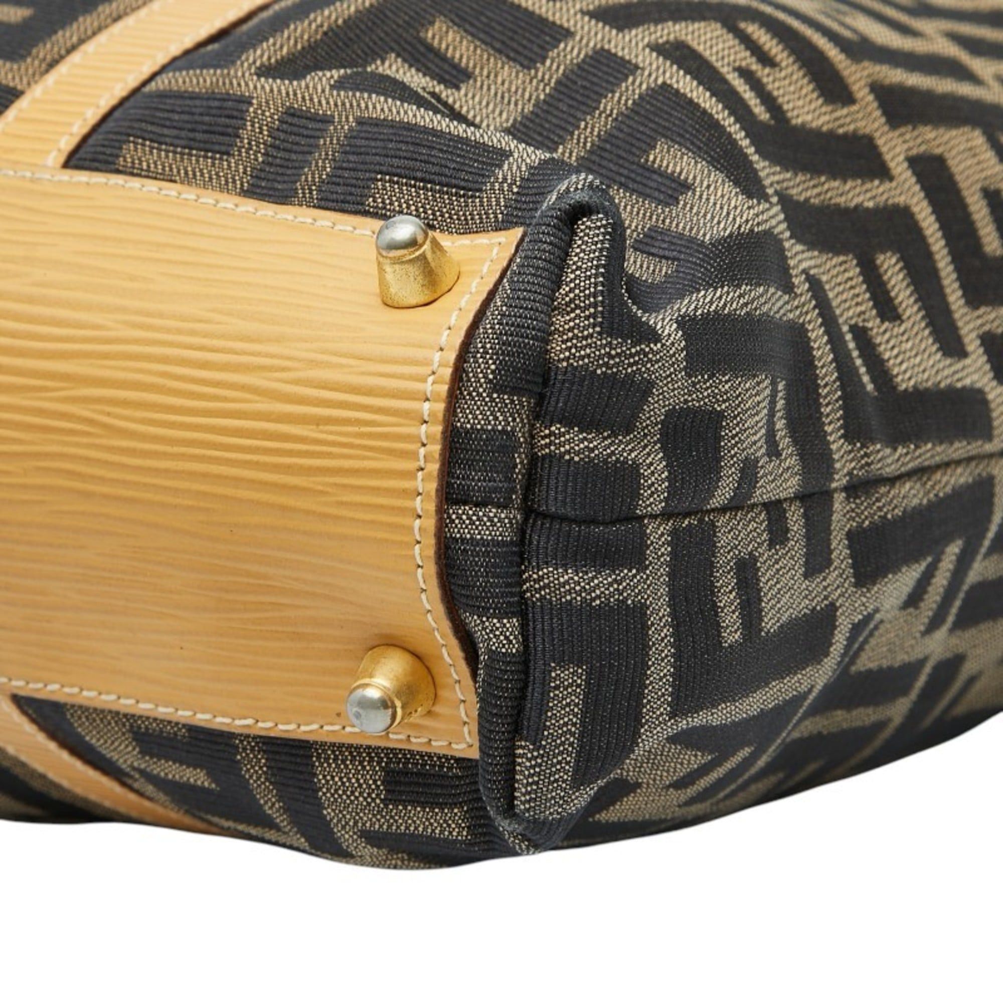 Fendi Fendi Zucca Tote Bag Handbag Brown Beige Canvas Leather Women's FENDI Size ONE SIZE - 4 Thumbnail