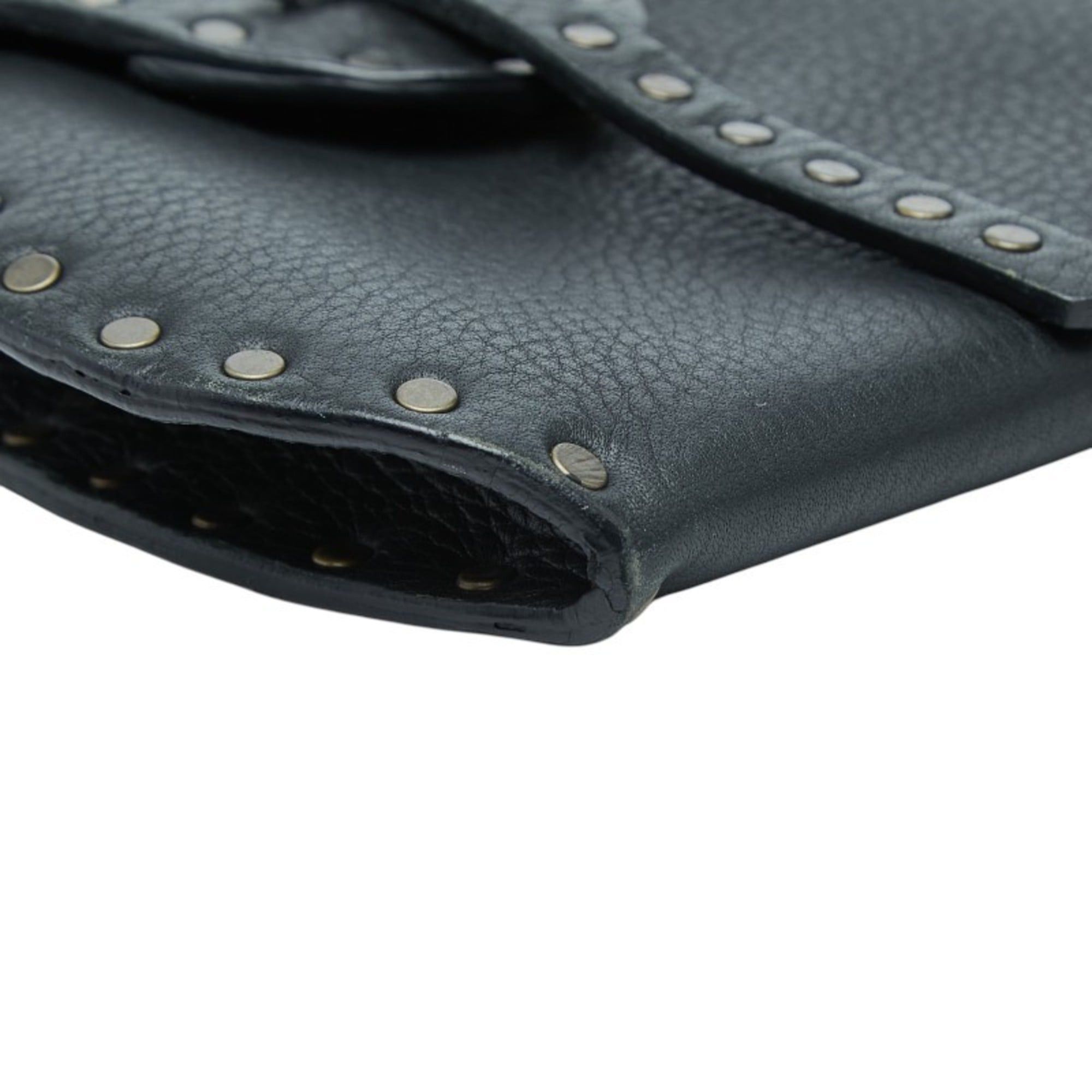 Celine Celine Studded Crossbody Mini Shoulder Bag Pochette in Black Leather for Women Size ONE SIZE - 5 Thumbnail