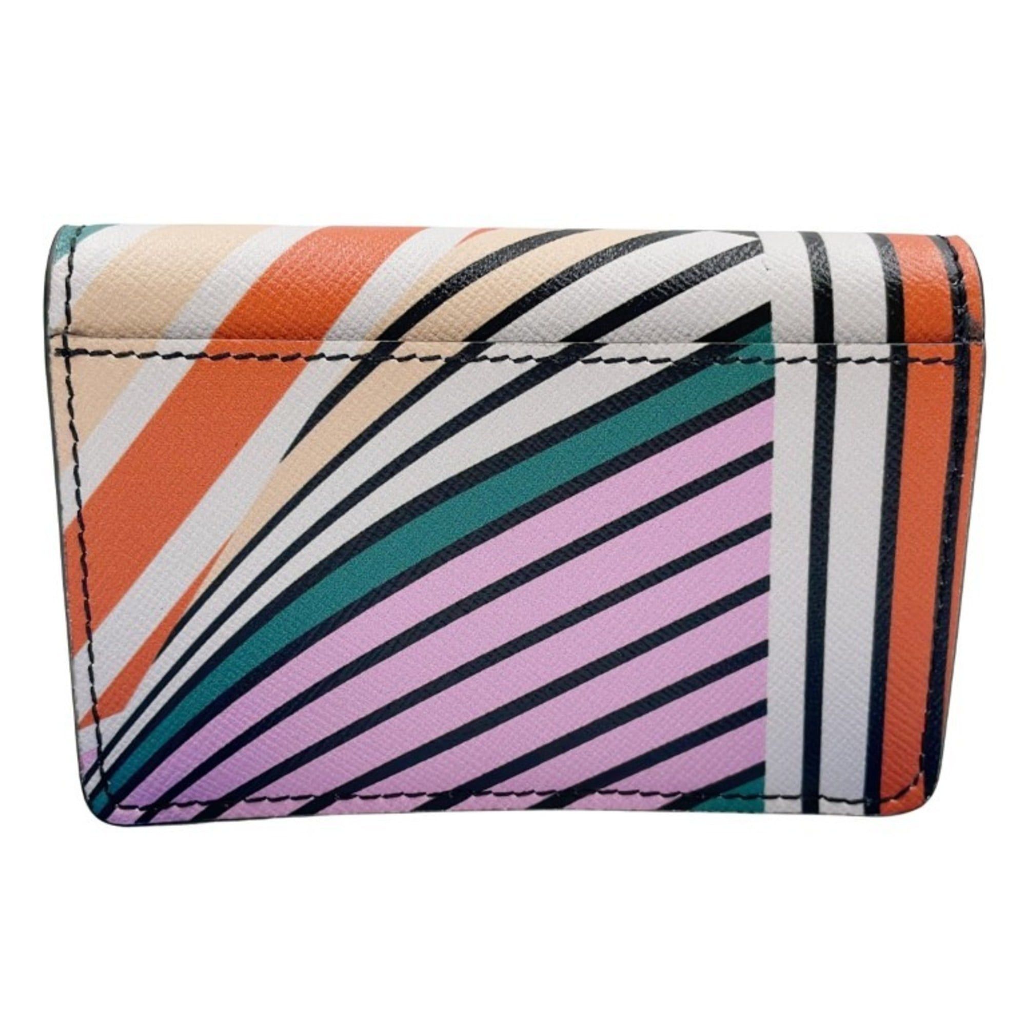 Salvatore Ferragamo Salvatore Ferragamo Gancini Business Card Case IY22 0371 Multicolor Leather Women's Size ONE SIZE - 2 Thumbnail