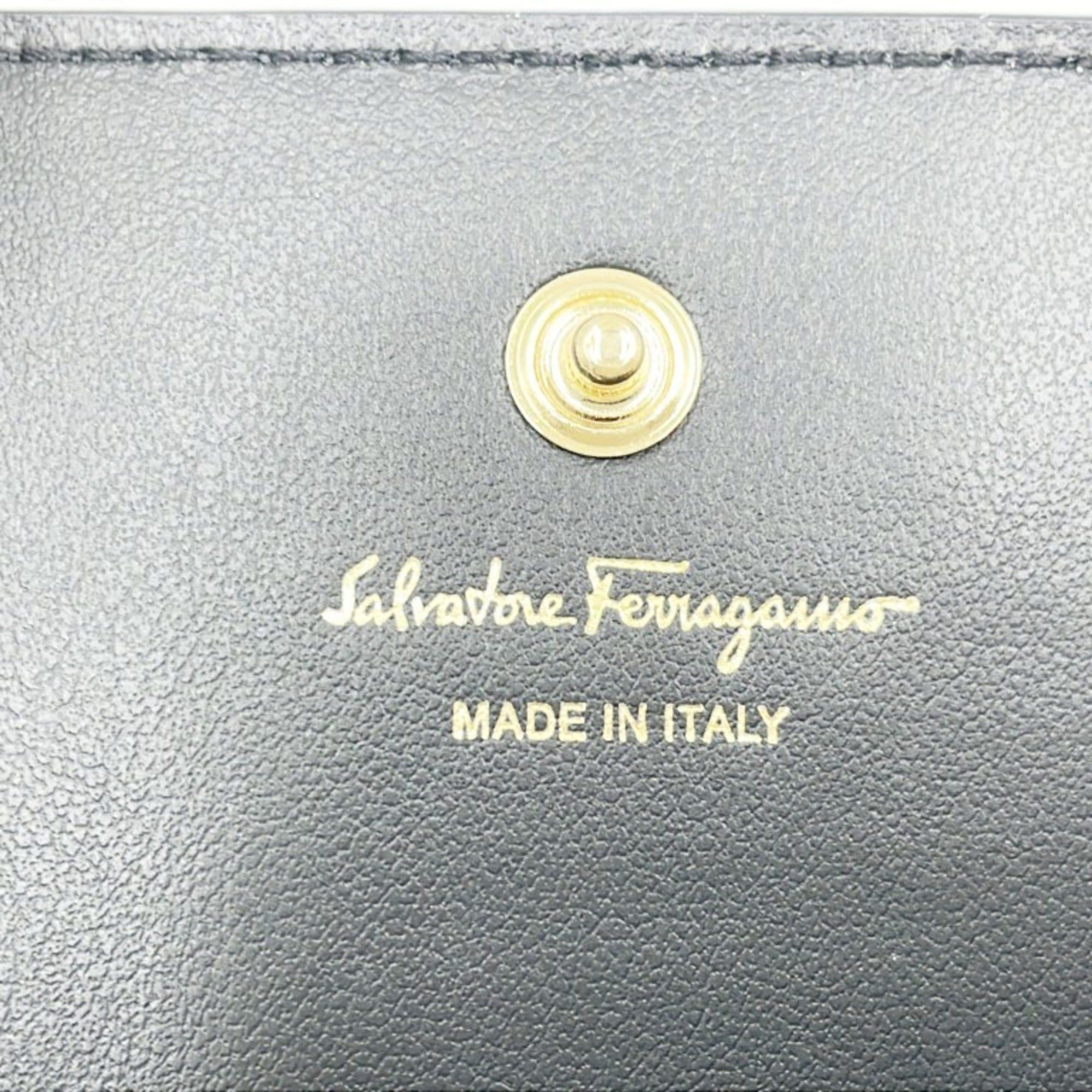 Salvatore Ferragamo Salvatore Ferragamo Gancini Business Card Case IY22 0371 Multicolor Leather Women's Size ONE SIZE - 9 Thumbnail