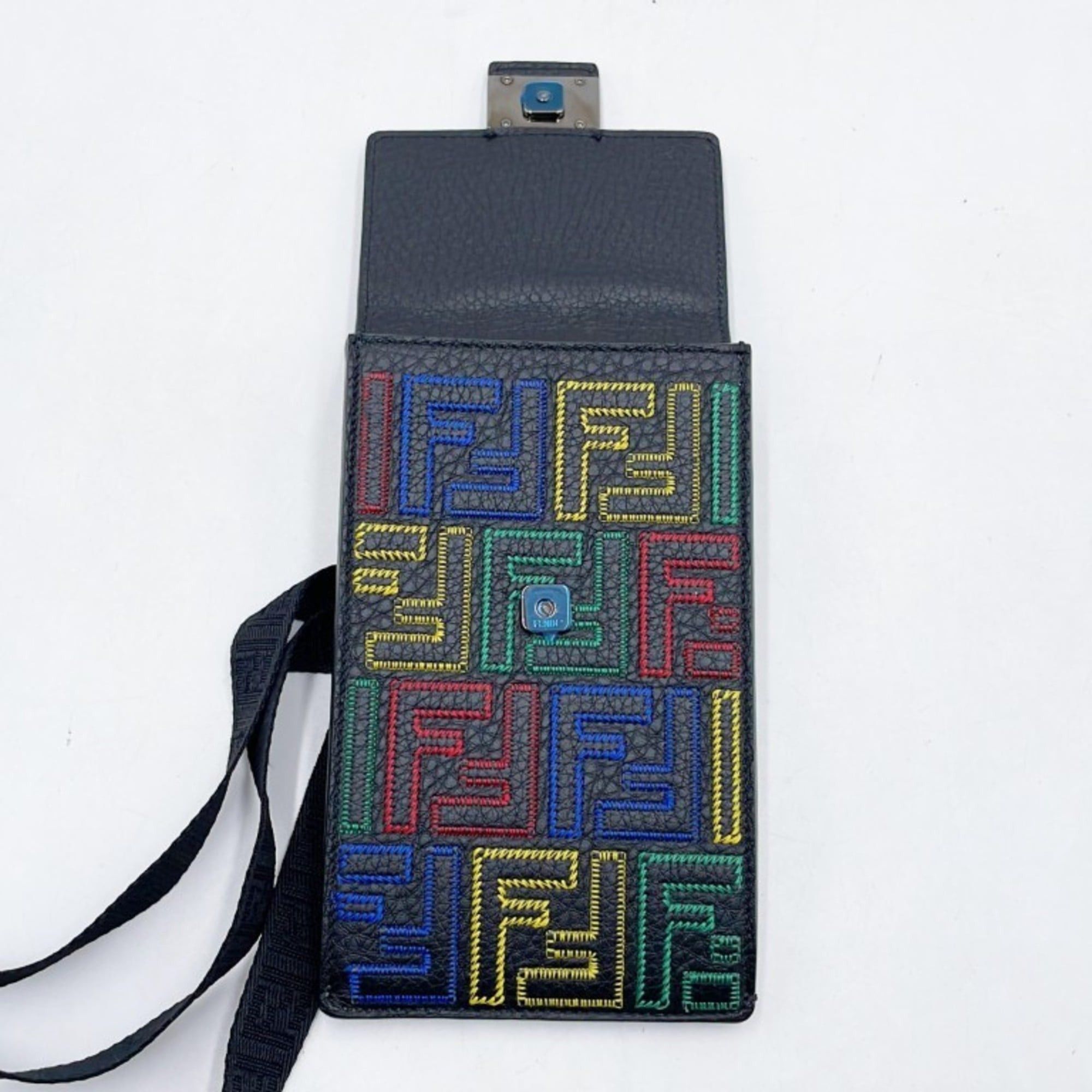 Fendi FENDI Zucca Phone Holder 7AS120 Shoulder Bag in Multicolor Leather for Men and Women Size ONE SIZE - 8 Thumbnail