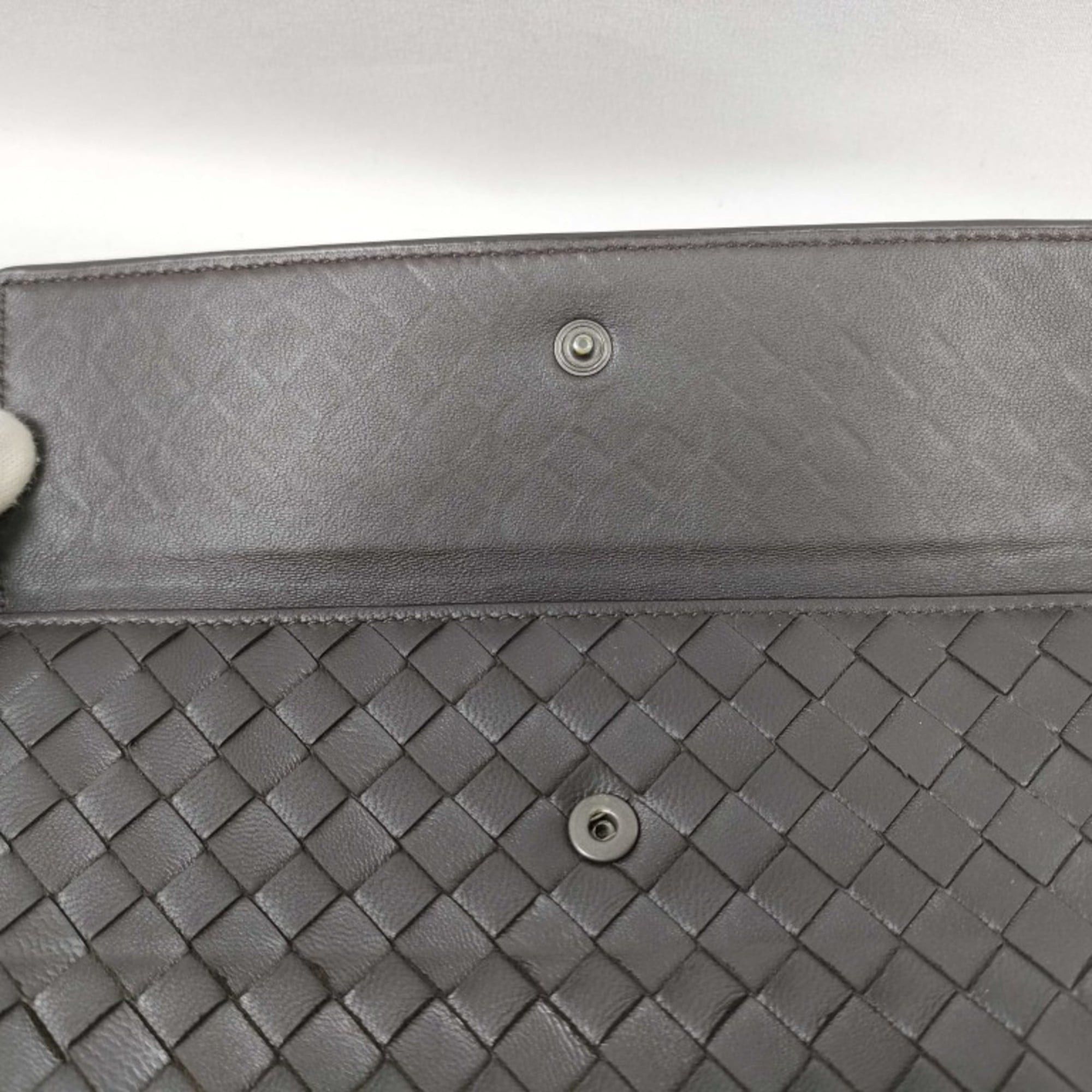 Bottega Veneta BOTTEGA VENETA Intrecciato Long Wallet 134075 Brown Leather Men's and Women's W Bifold Size ONE SIZE - 8 Thumbnail