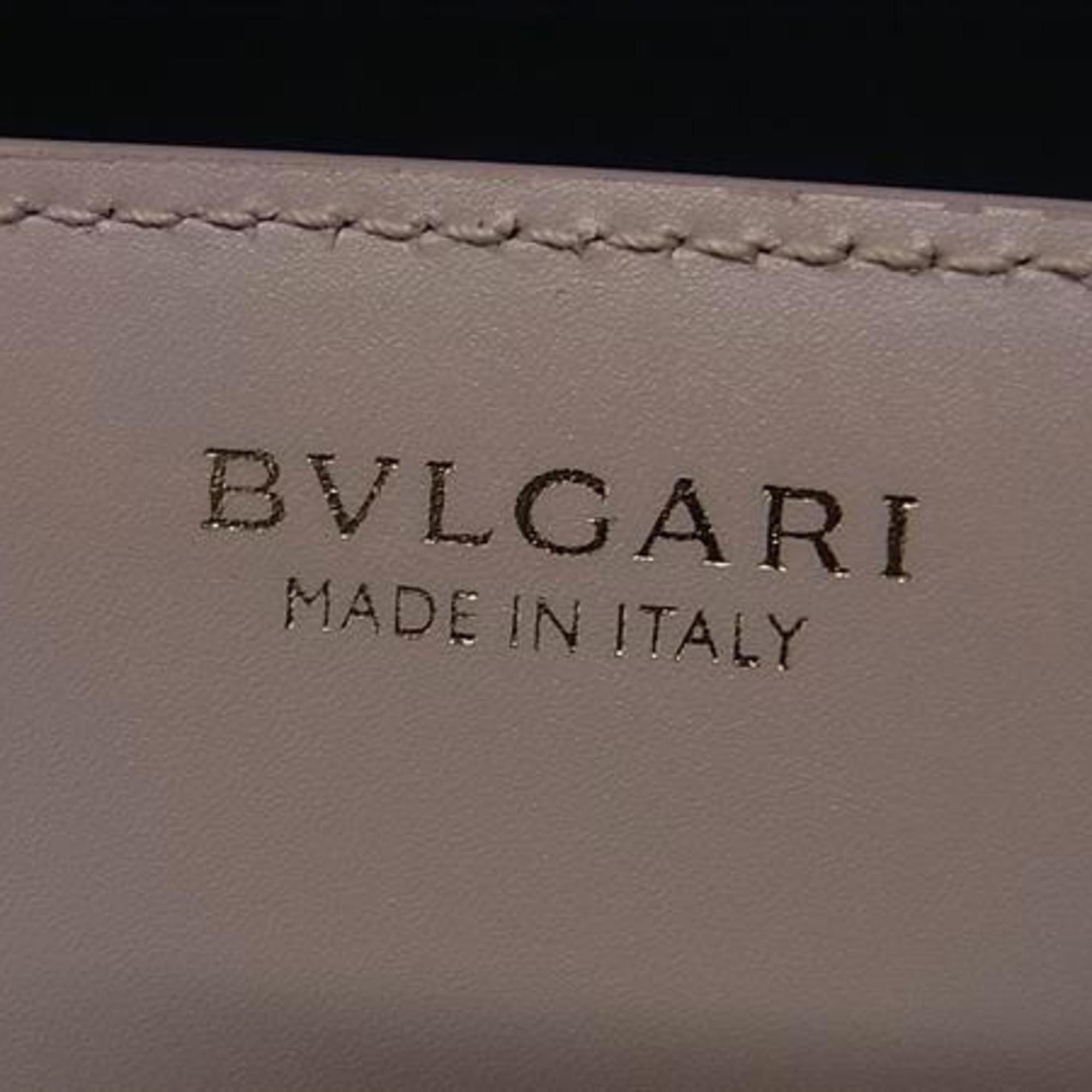 Bvlgari BVLGARI Wallet 288278 Beige Gold Leather Women's Clip Bifold Long Size ONE SIZE - 2 Thumbnail