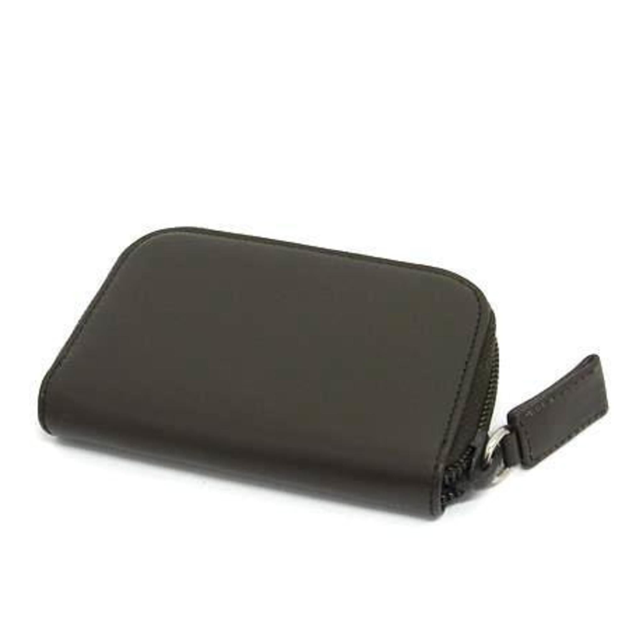 Prada PRADA Dark Brown Leather Key Case, 6-Ring Round, for Men and Women Size ONE SIZE - 3 Thumbnail