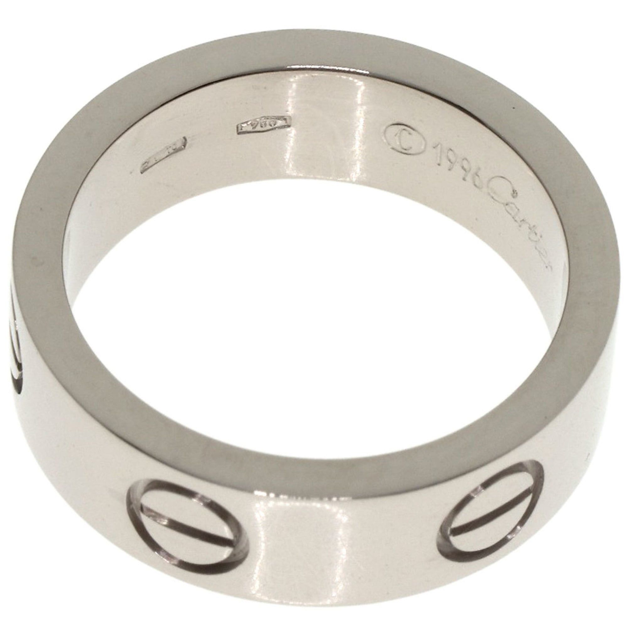 Cartier Cartier Love Ring #48 18K White Gold Women's Size ONE SIZE - 4 Thumbnail