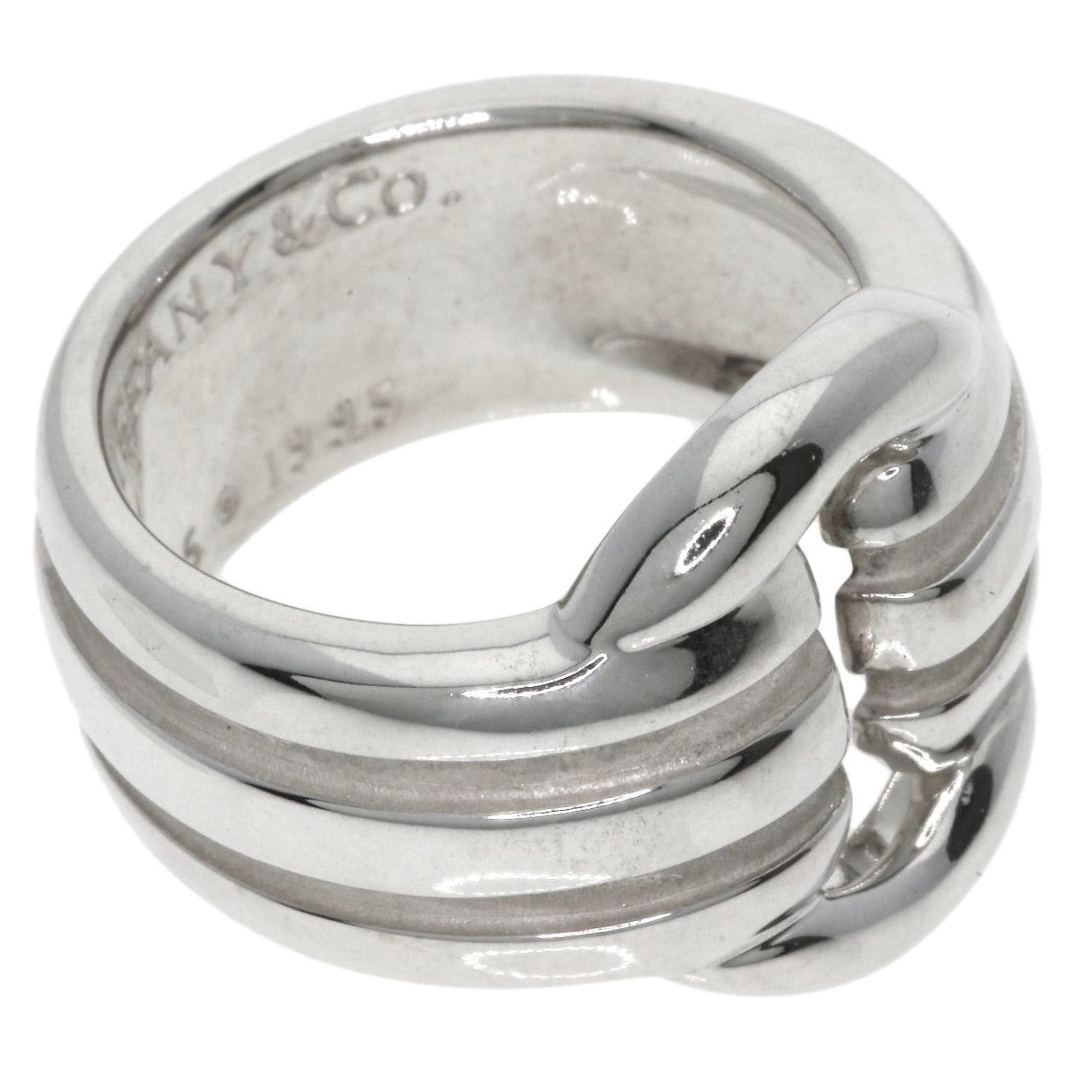 Tiffany & Co. Tiffany Grooved Circle Ring, Silver, Women's, TIFFANY & Co. Size ONE SIZE - 7 Thumbnail