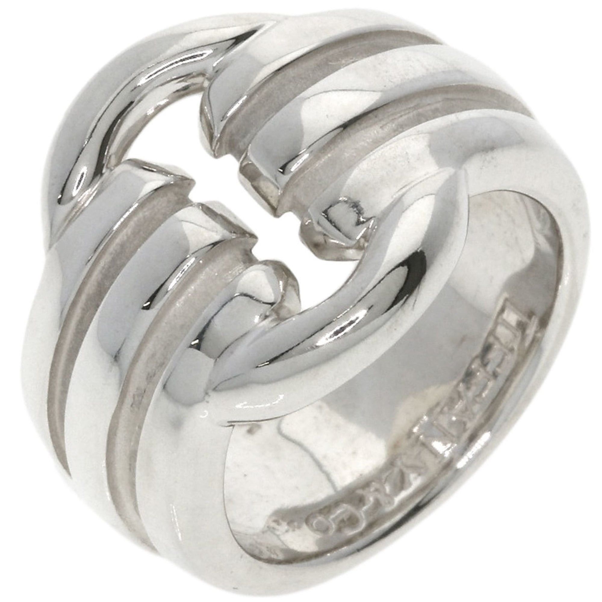 Tiffany & Co. Tiffany Grooved Circle Ring, Silver, Women's, TIFFANY & Co. Size ONE SIZE - 2 Thumbnail