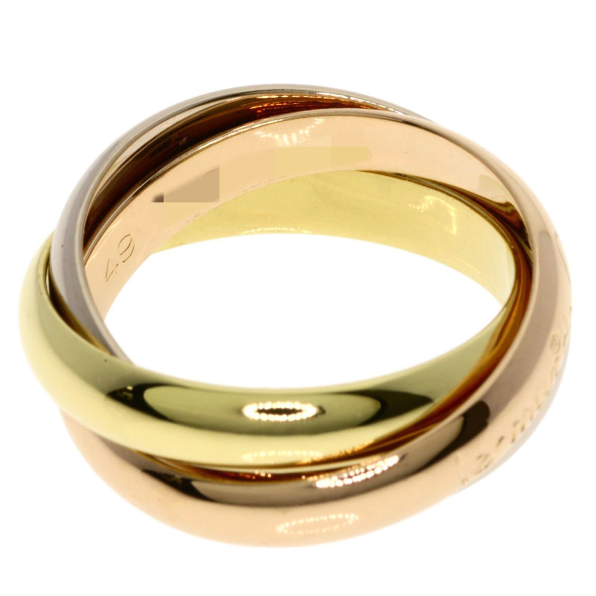 Cartier Cartier Trinity #49 Ring, 18K Yellow Gold/18KWG/18KPG, Women's Size ONE SIZE - 4 Thumbnail