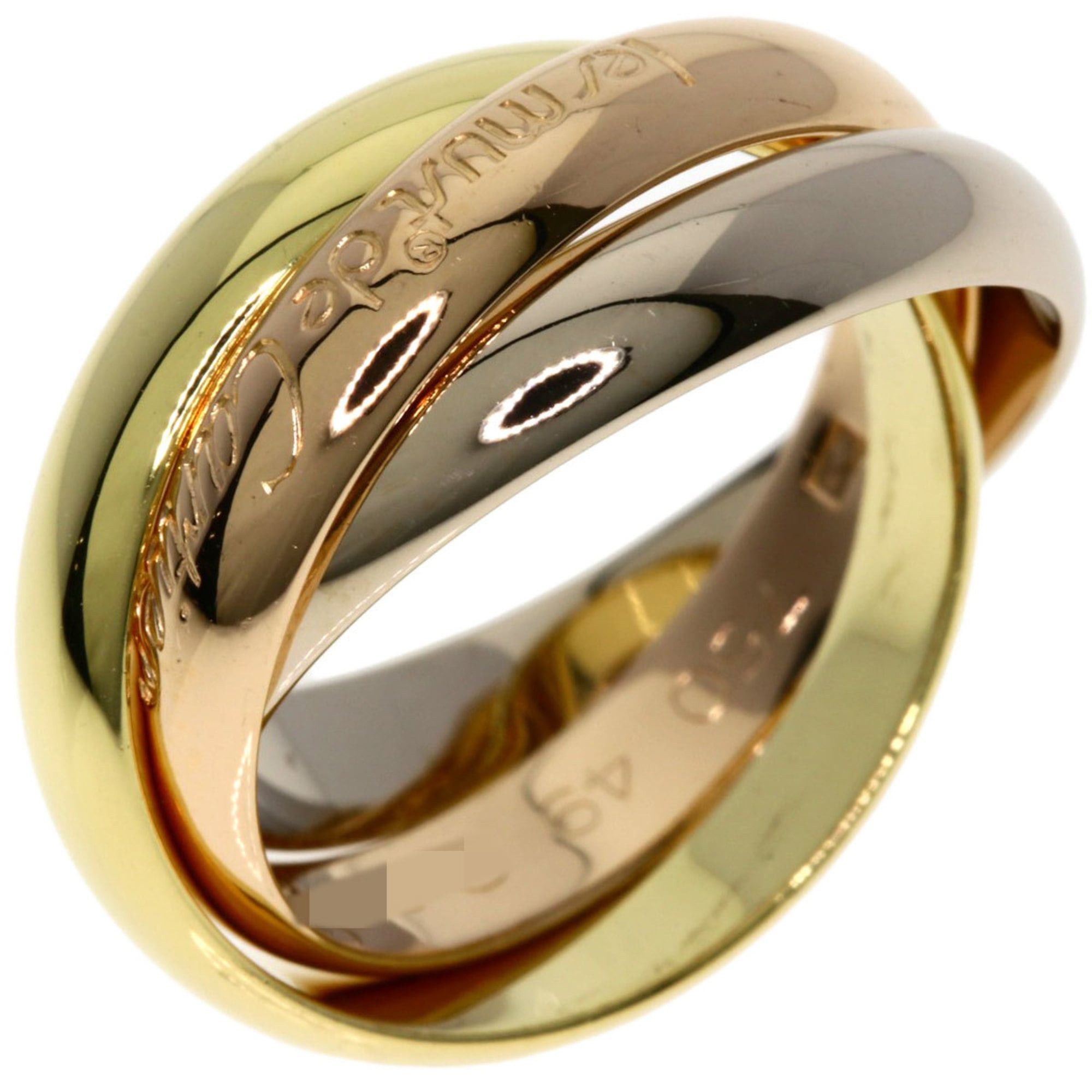 Cartier Cartier Trinity #49 Ring, 18K Yellow Gold/18KWG/18KPG, Women's Size ONE SIZE - 2 Thumbnail