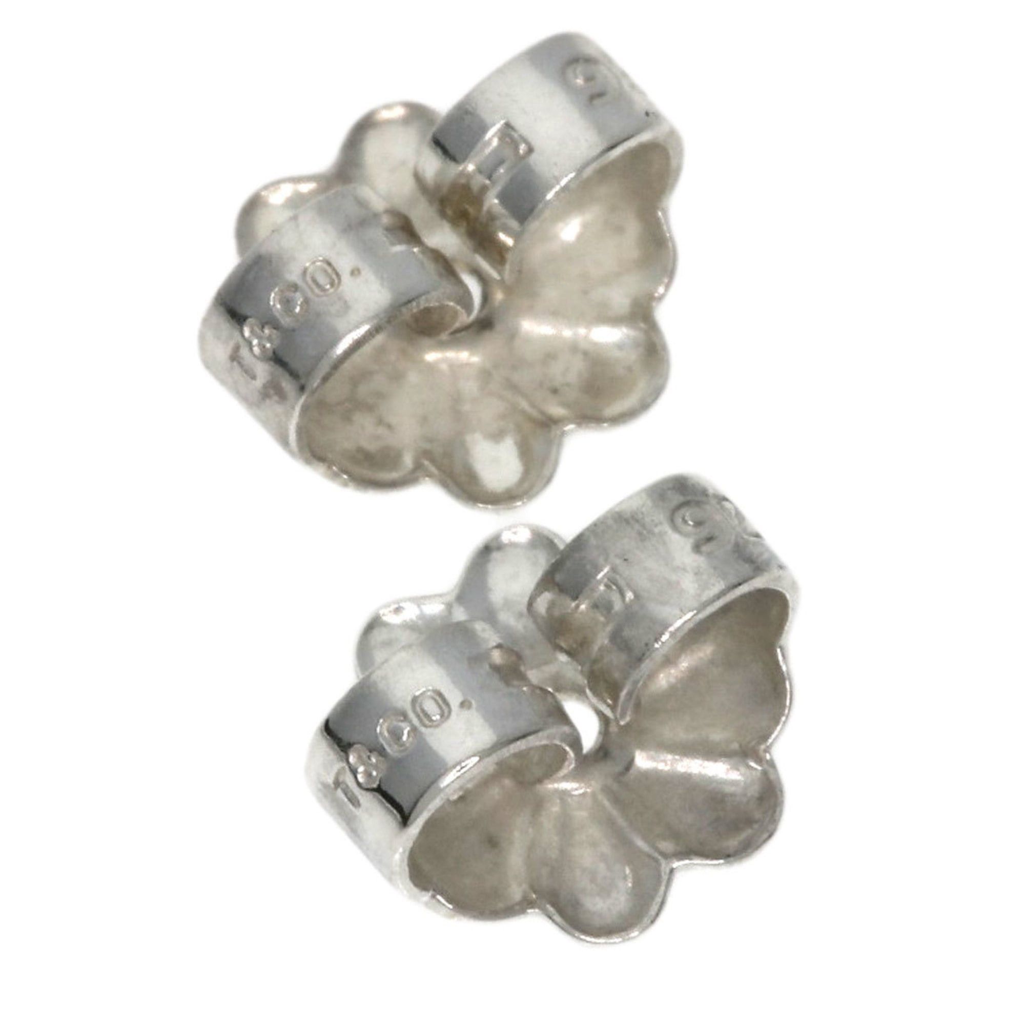 Tiffany & Co. mesh ball earrings in silver for women.