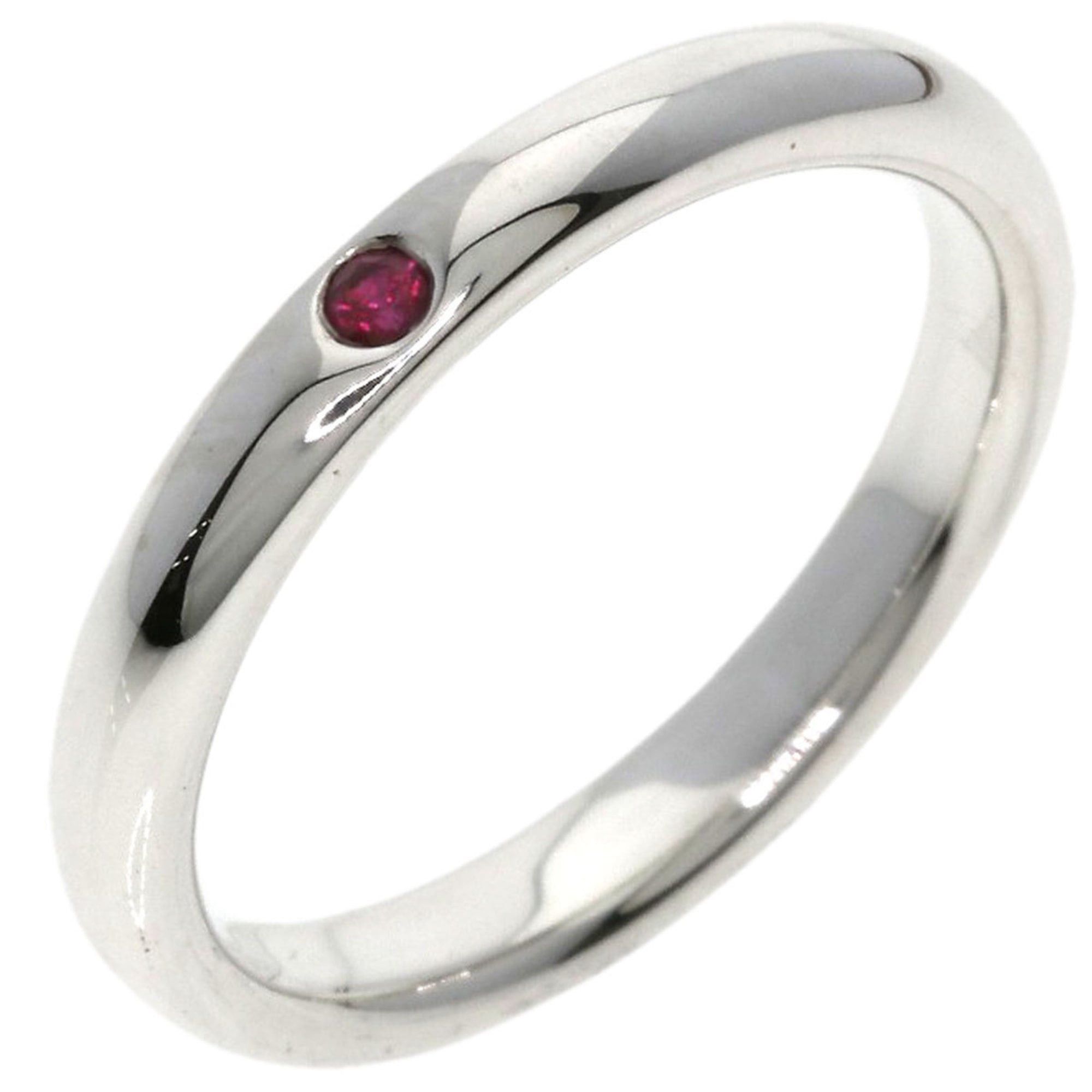 Tiffany & Co. Tiffany & Co. Stacking Band Ruby Ring, Silver, Women's Size ONE SIZE - 2 Thumbnail