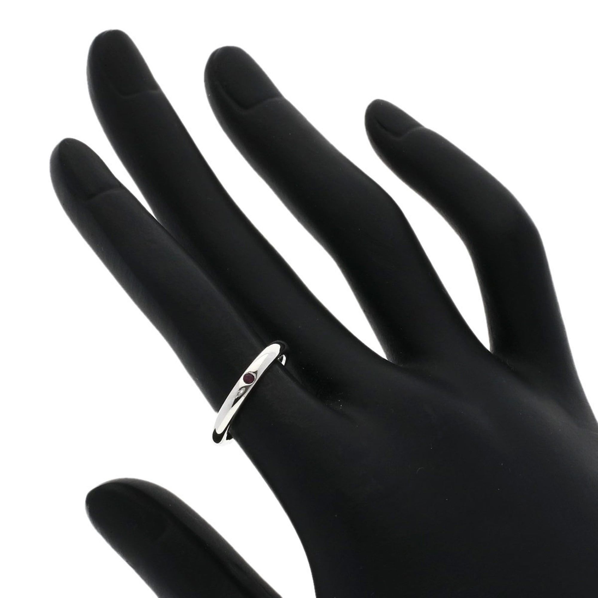 Tiffany & Co. Tiffany & Co. Stacking Band Ruby Ring, Silver, Women's Size ONE SIZE - 5 Thumbnail