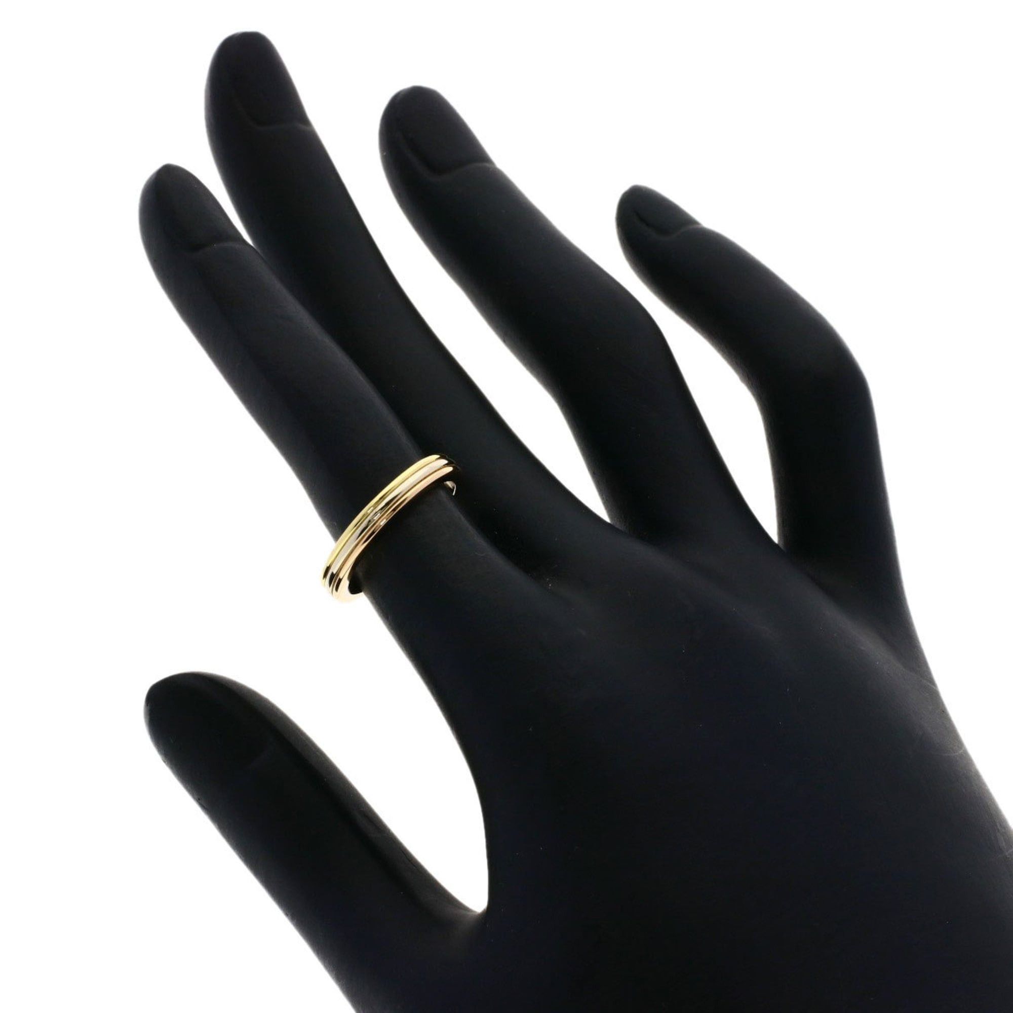 Cartier Cartier Three-Color #48 Ring, 18K Yellow Gold/18KPG/18KWG, Women's Size ONE SIZE - 5 Thumbnail