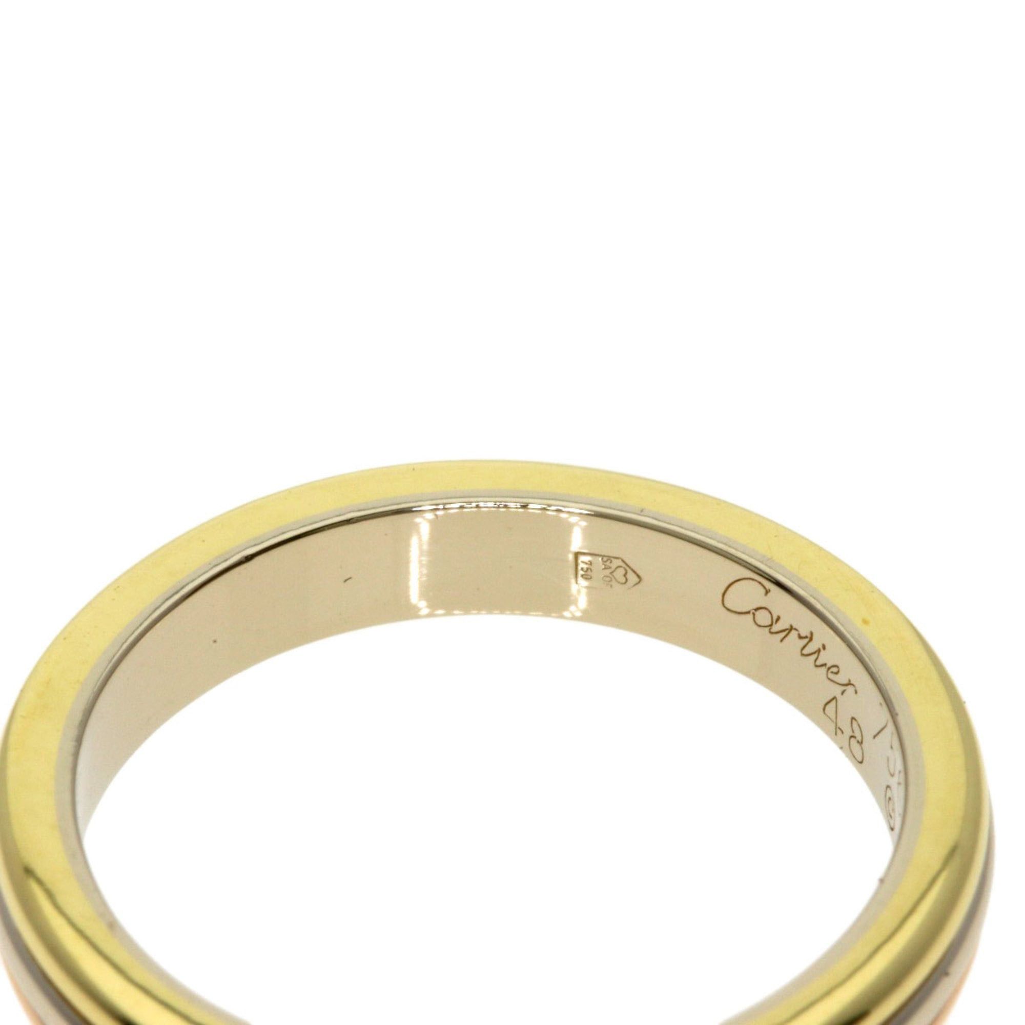 Cartier Cartier Three-Color #48 Ring, 18K Yellow Gold/18KPG/18KWG, Women's Size ONE SIZE - 7 Thumbnail