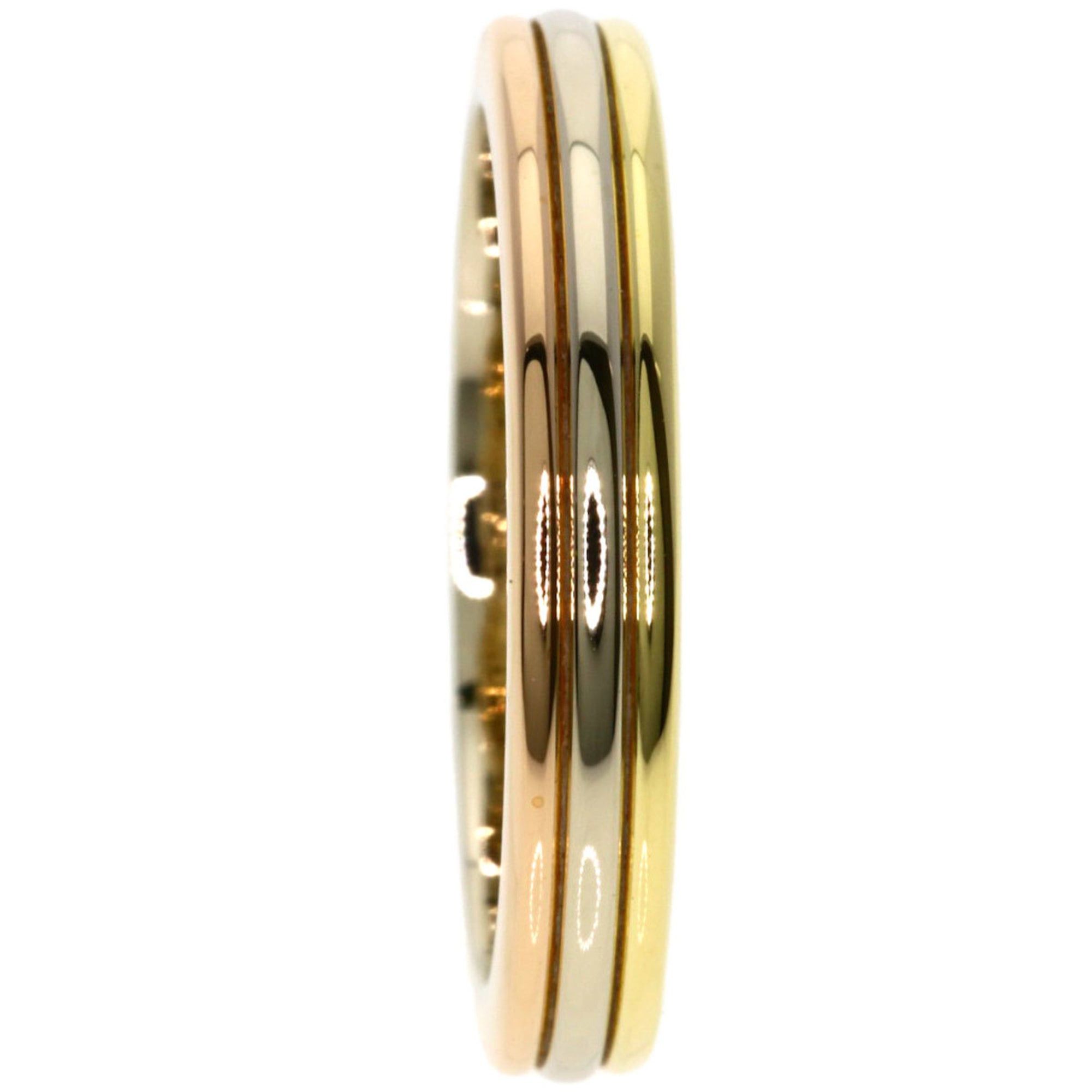 Cartier Cartier Three-Color #48 Ring, 18K Yellow Gold/18KPG/18KWG, Women's Size ONE SIZE - 3 Thumbnail