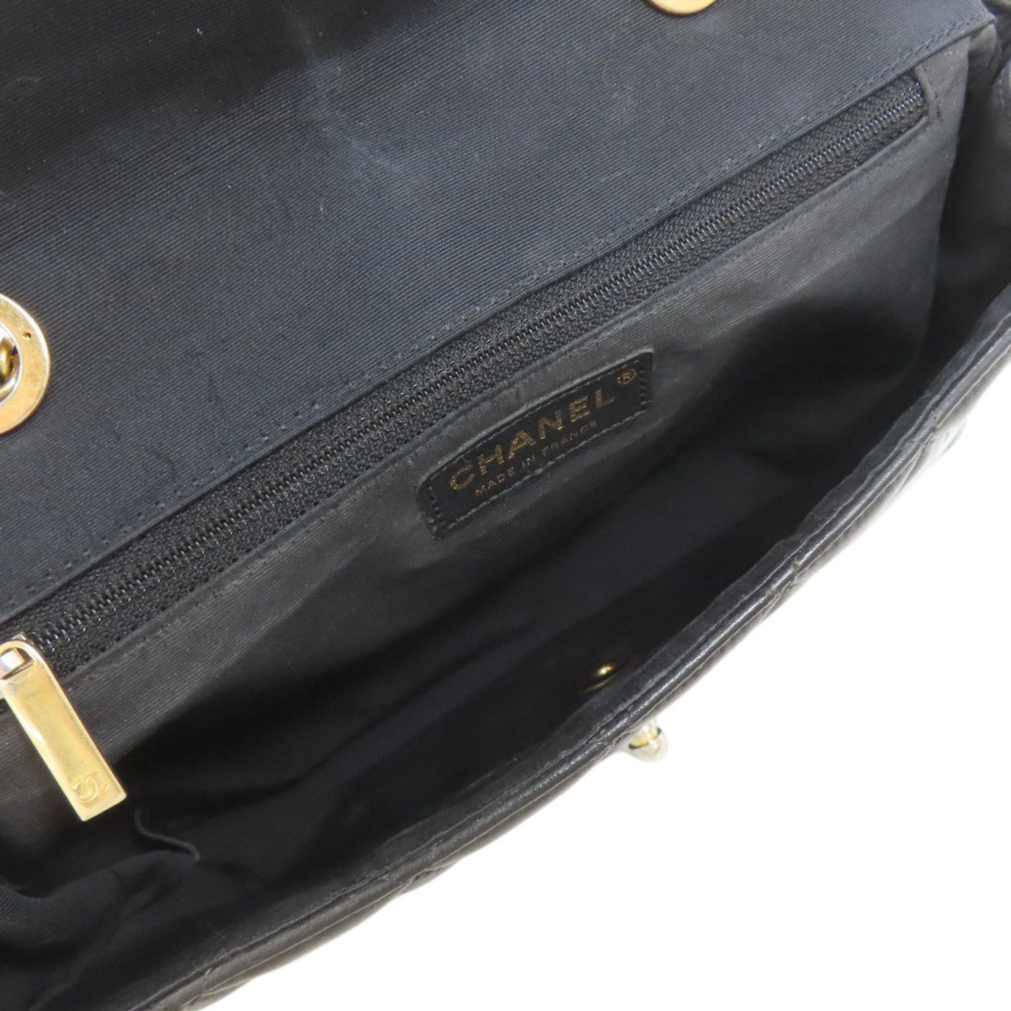Chanel CHANEL Chain Shoulder Bag, Matelasse, Gold Hardware, Lambskin, Women's, Size ONE SIZE - 5 Thumbnail