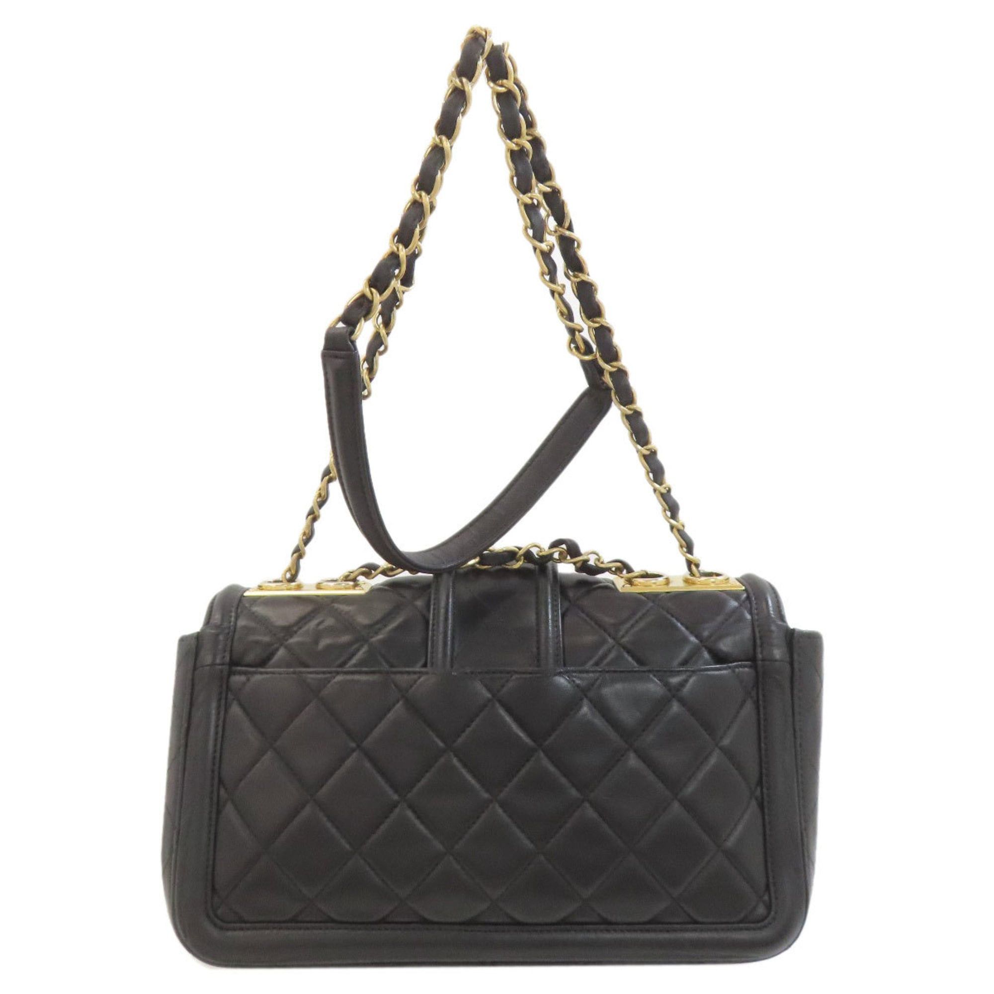 Chanel CHANEL Chain Shoulder Bag, Matelasse, Gold Hardware, Lambskin, Women's, Size ONE SIZE - 2 Thumbnail