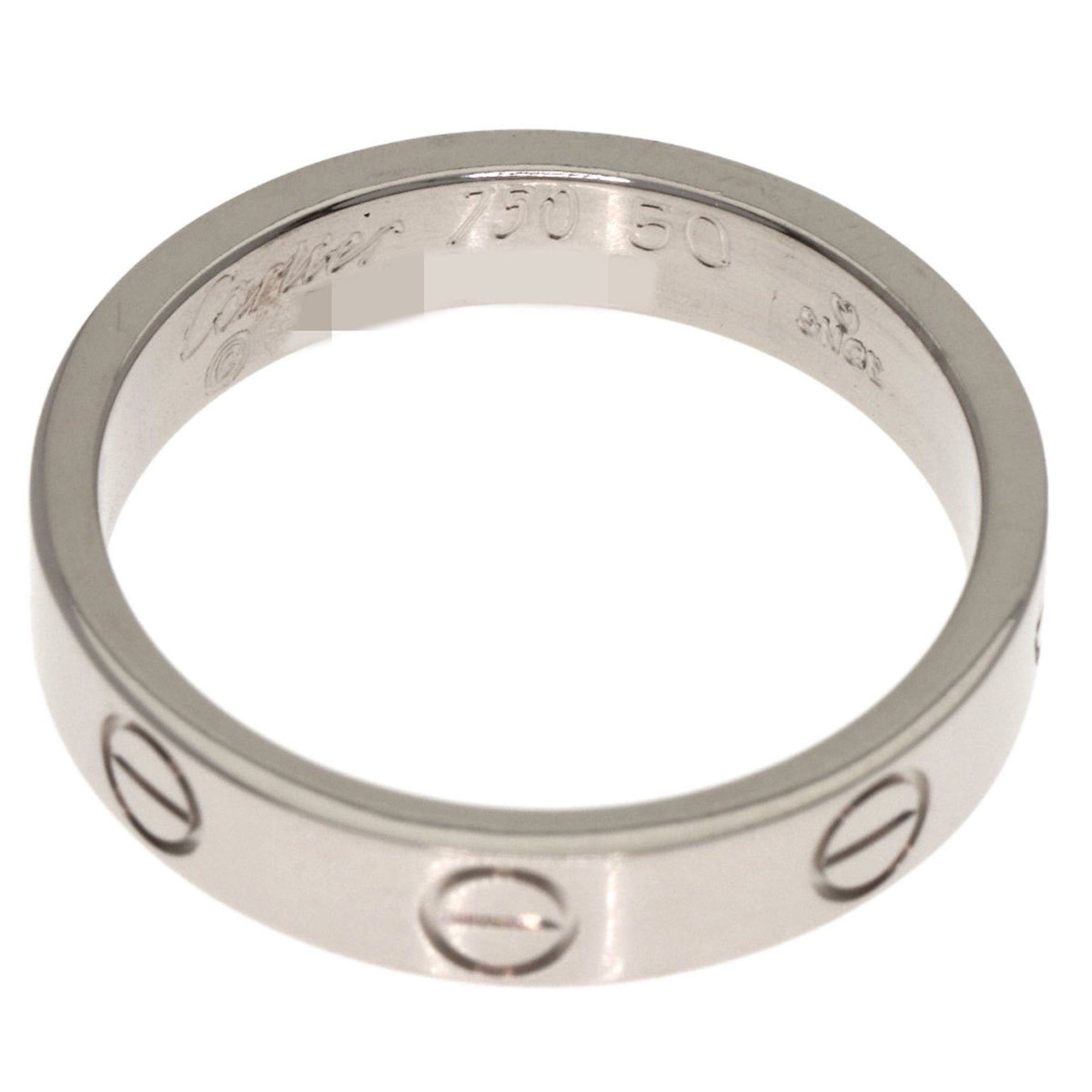 Cartier Cartier Love Ring #50 18K White Gold Women's Size ONE SIZE - 4 Thumbnail