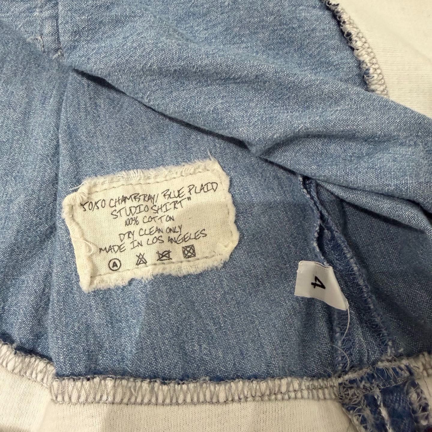 Greg Lauren Greg Lauren Patchwork Plaid Shirt 2019ss Size US XL / EU 56 / 4 - 3 Thumbnail