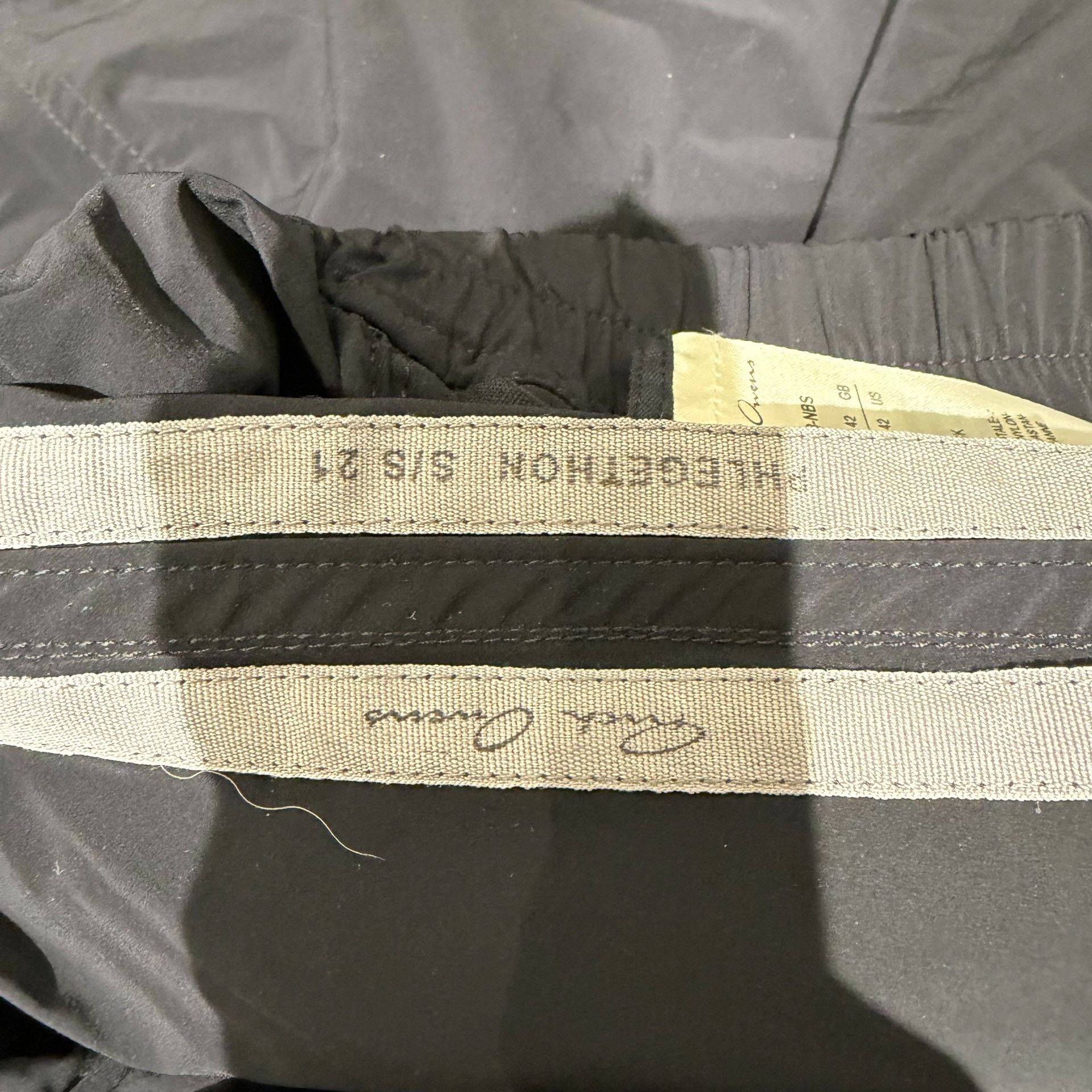 Rick Owens RICK OWENS Black Drawstring Shorts Size US 26 / EU 42 - 4 Thumbnail