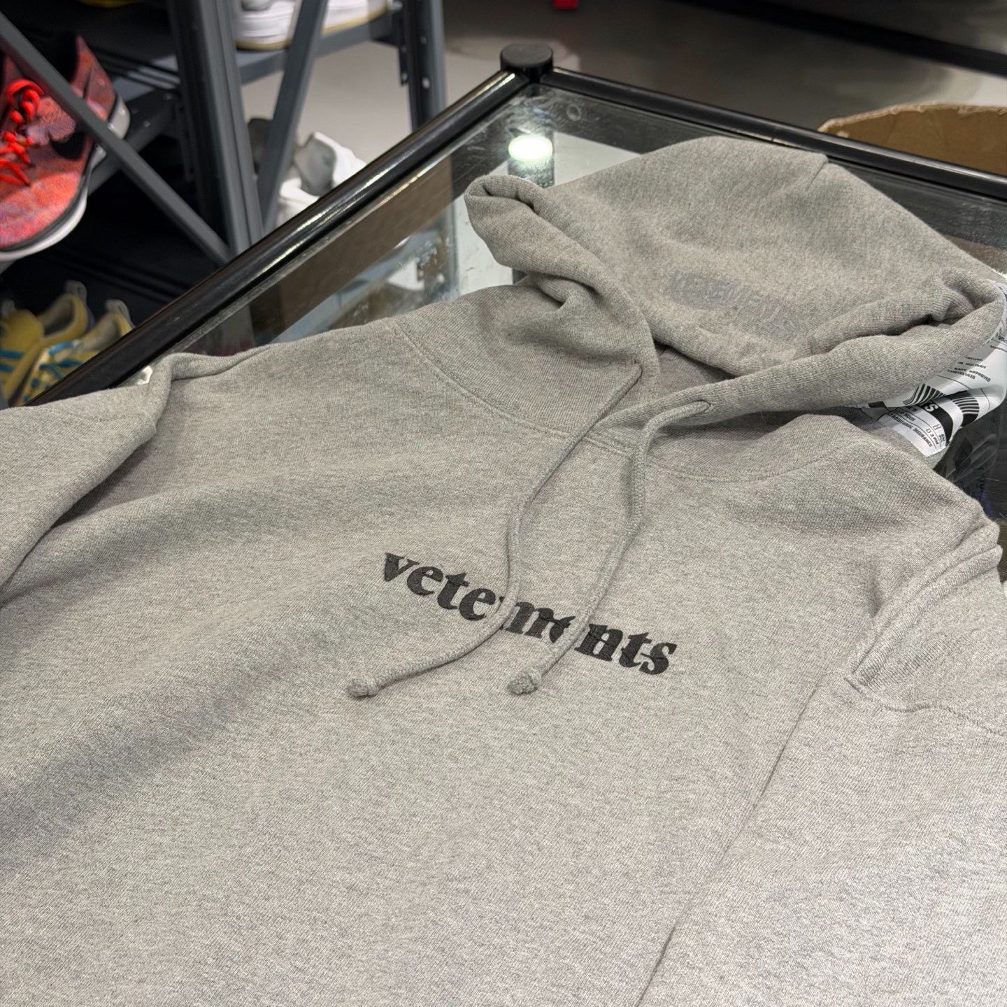 Vetements Vetements Gray Letter Hoodie Size M / US 6-8 / IT 42-44 - 3 Thumbnail