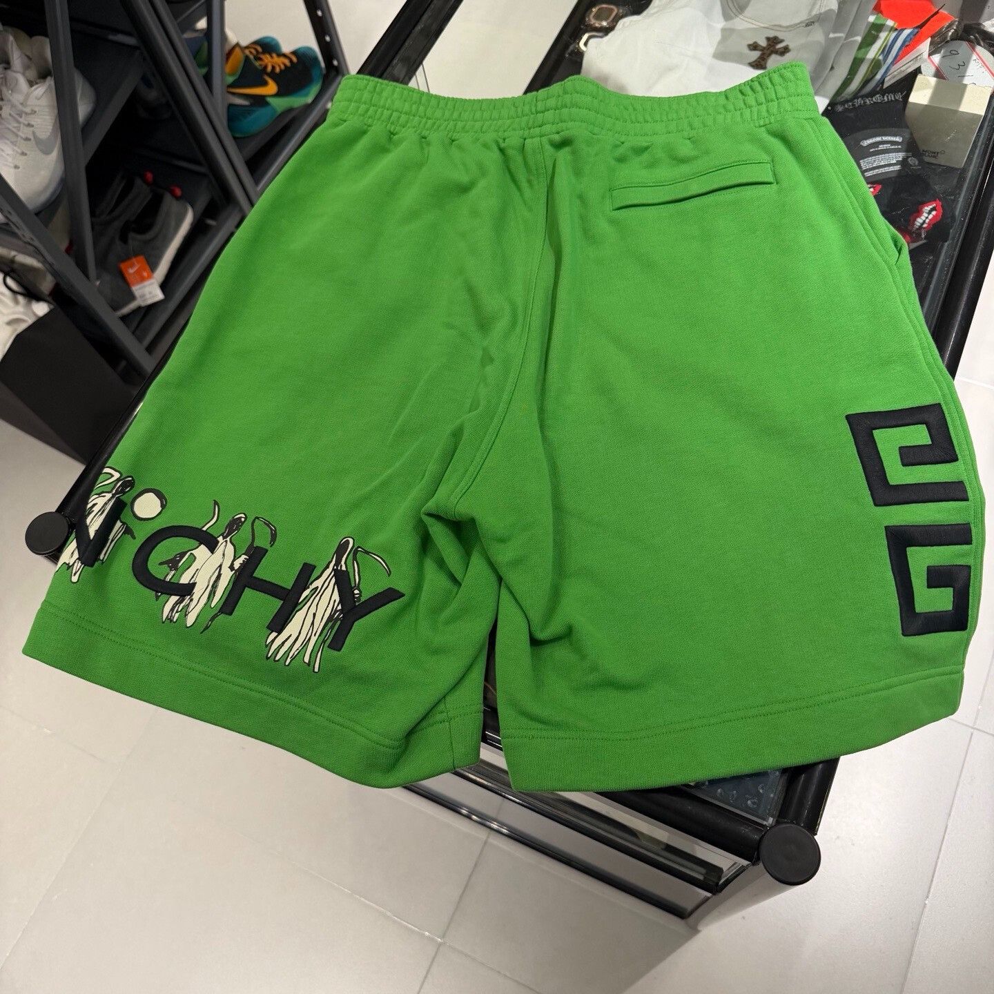 Givenchy Givenchy SS22 Logo Embroidered Cotton Shorts Size US 29 - 6 Thumbnail
