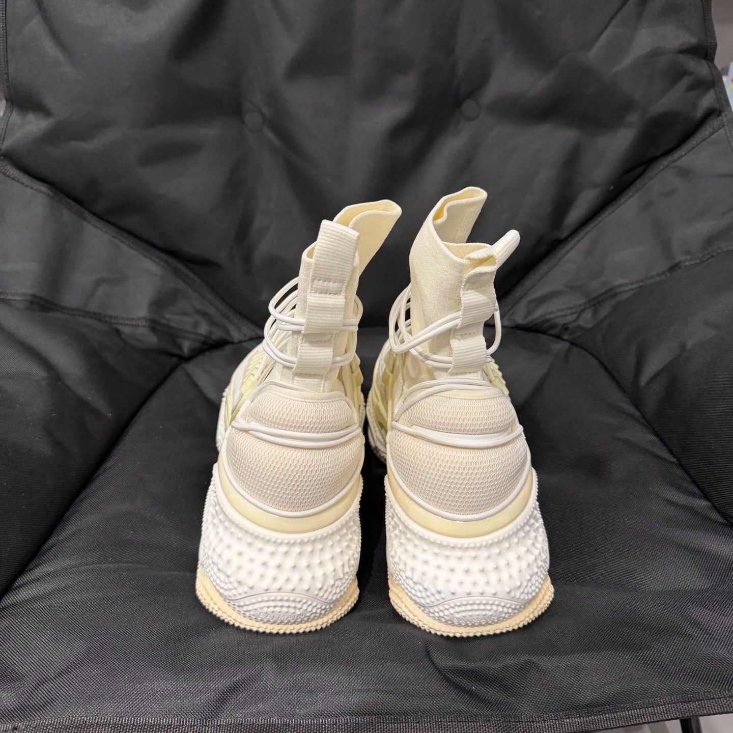 Balmain Balmain Spliced Mesh Leather Casual Shoes Size US 11 / EU 44 - 4 Thumbnail