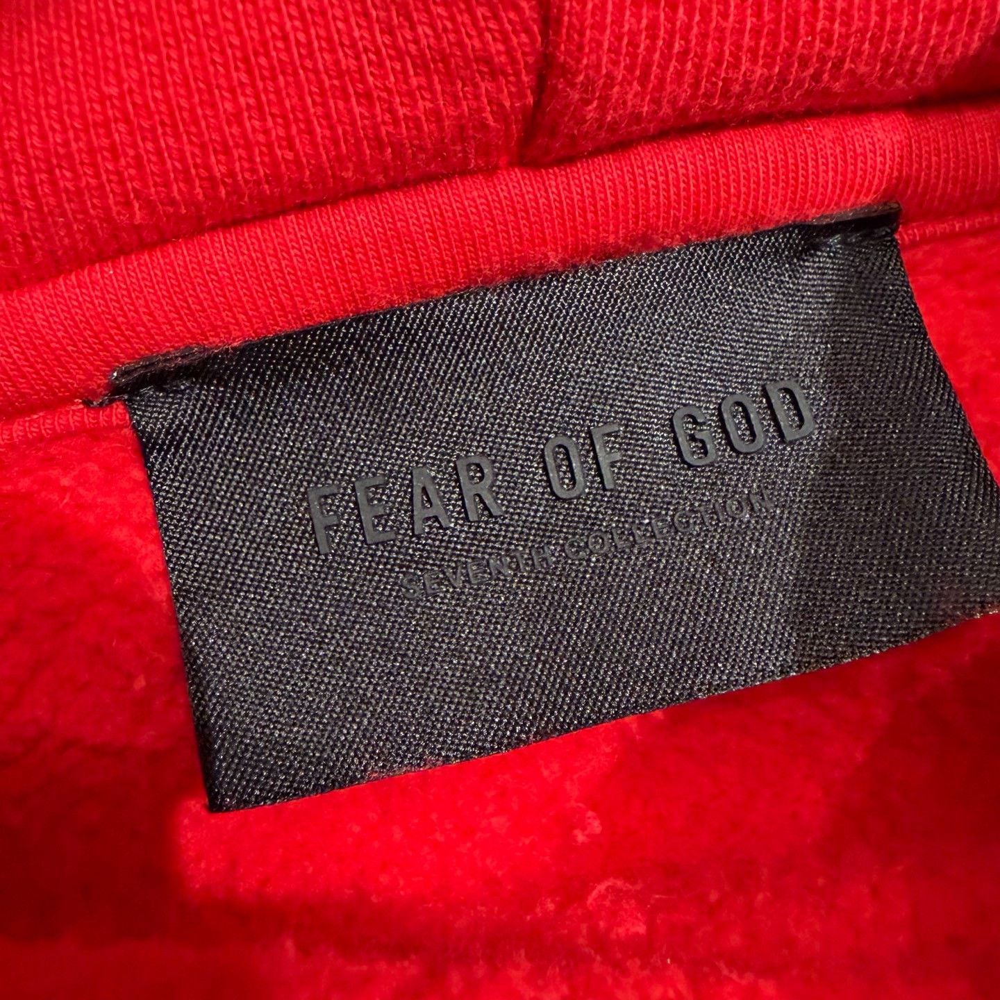 Fear of God Fear of God 7th Season Vintage Red Hoodie Size US XS / EU 42 / 0 - 4 Thumbnail