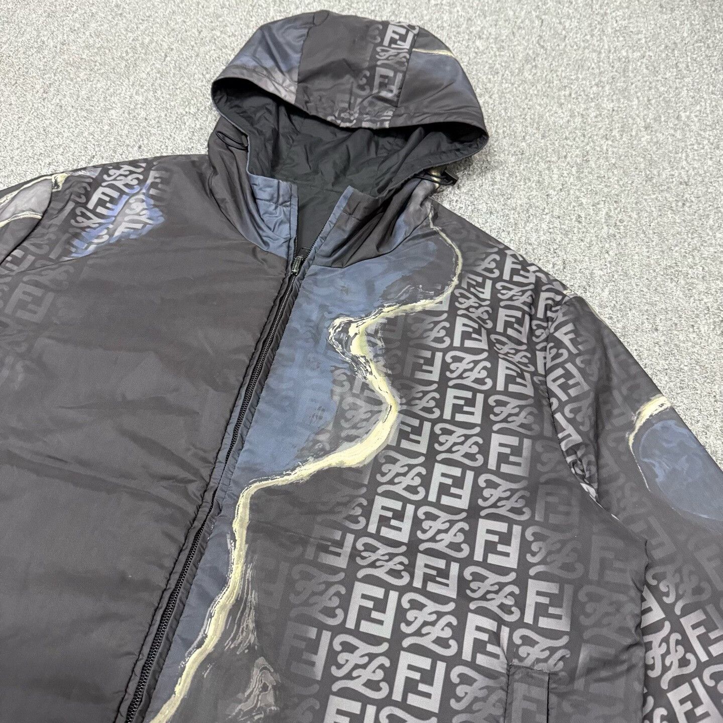 Fendi Fendi Double F Tie-Dye Reversible Zip Jacket Size US L / EU 52-54 / 3 - 3 Thumbnail