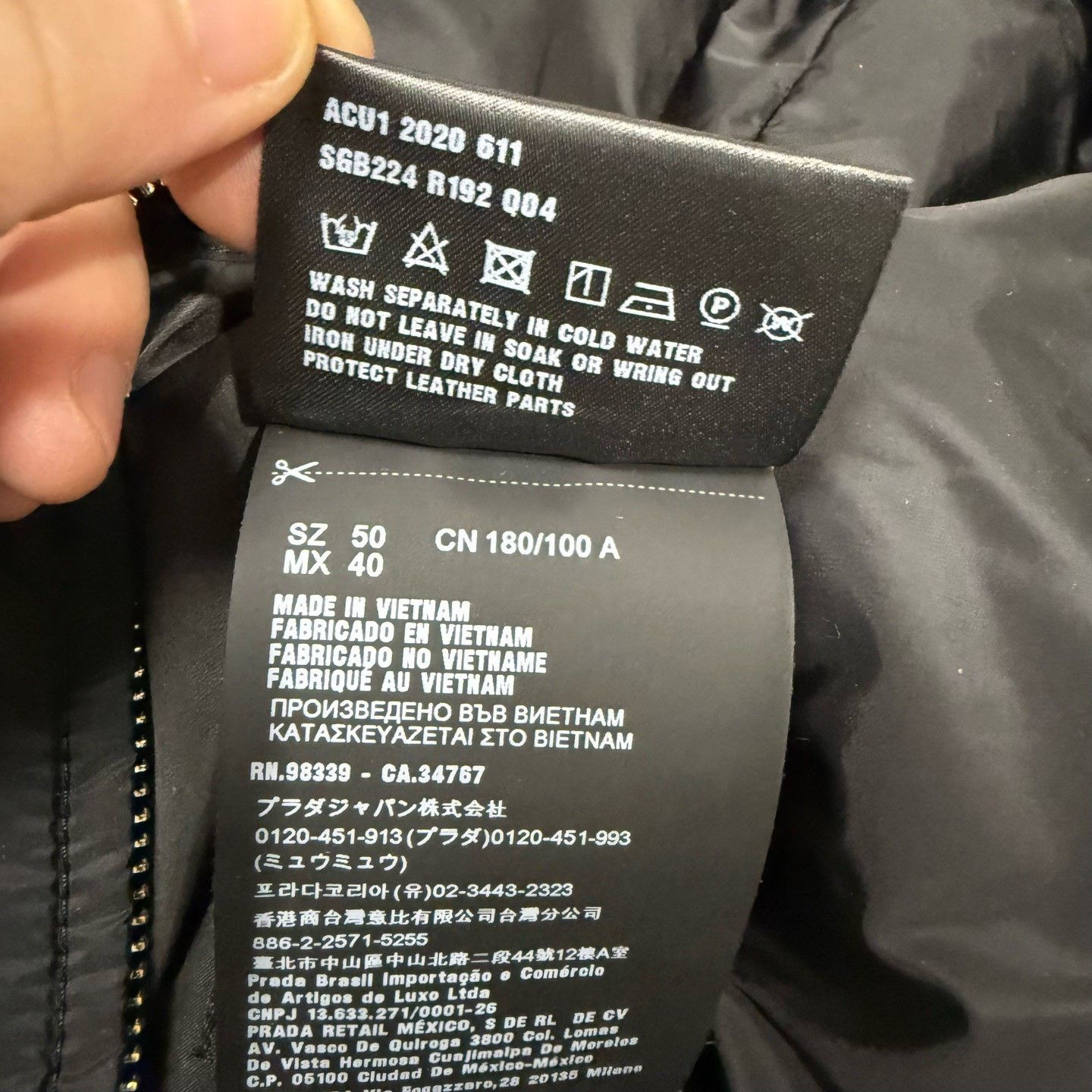 Prada Prada Black Reversible Puffer Jacket Size US M / EU 48-50 / 2 - 5 Thumbnail