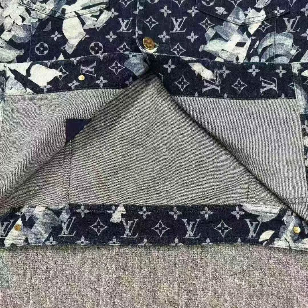 Louis Vuitton LV 2024 Seaweed Print Blue Denim Jacket Size US L / EU 52-54 / 3 - 8 Thumbnail