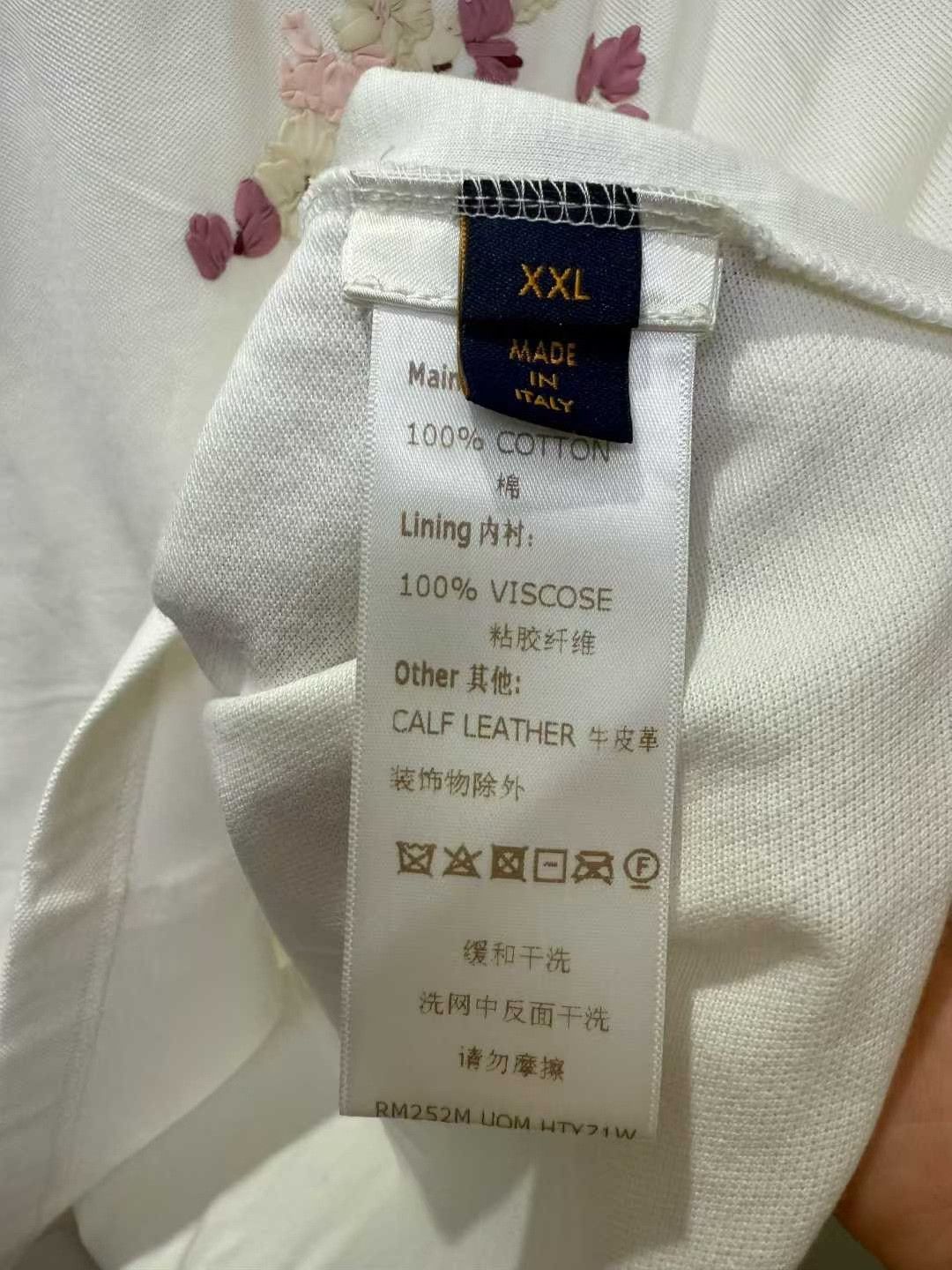 Louis Vuitton Louis Vuitton LV x Nigo White Cherry Blossom Shirt Size US XXL / EU 58 / 5 - 4 Thumbnail