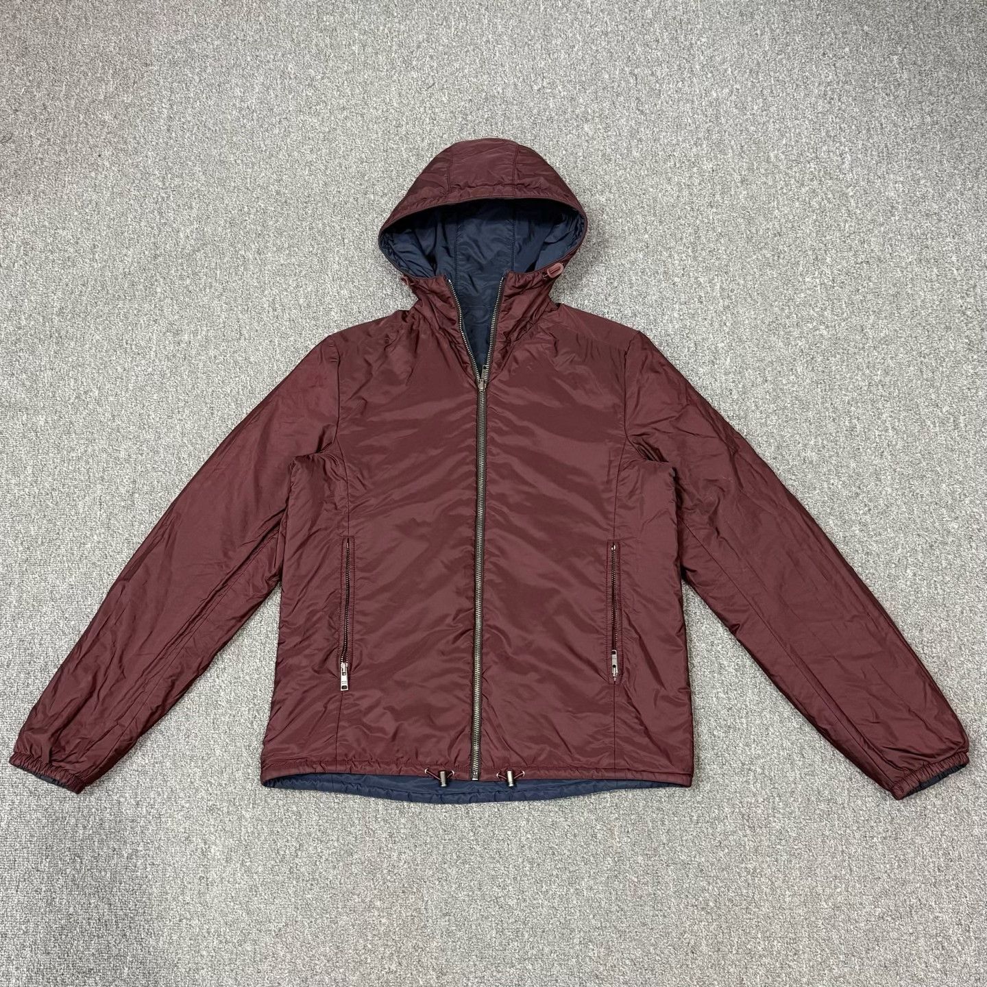 Prada Prada Reversible Red Blue Cotton Jacket Size US S / EU 44-46 / 1 - 2 Thumbnail