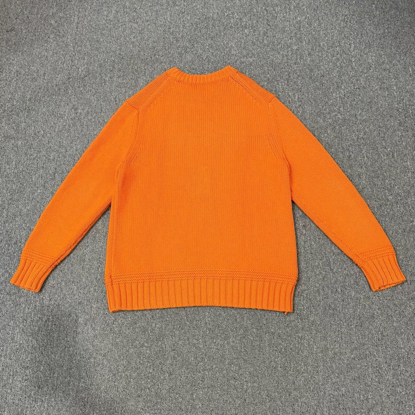 Burberry Burberry Orange Crewneck Pullover Sweater Size US L / EU 52-54 / 3 - 2 Thumbnail