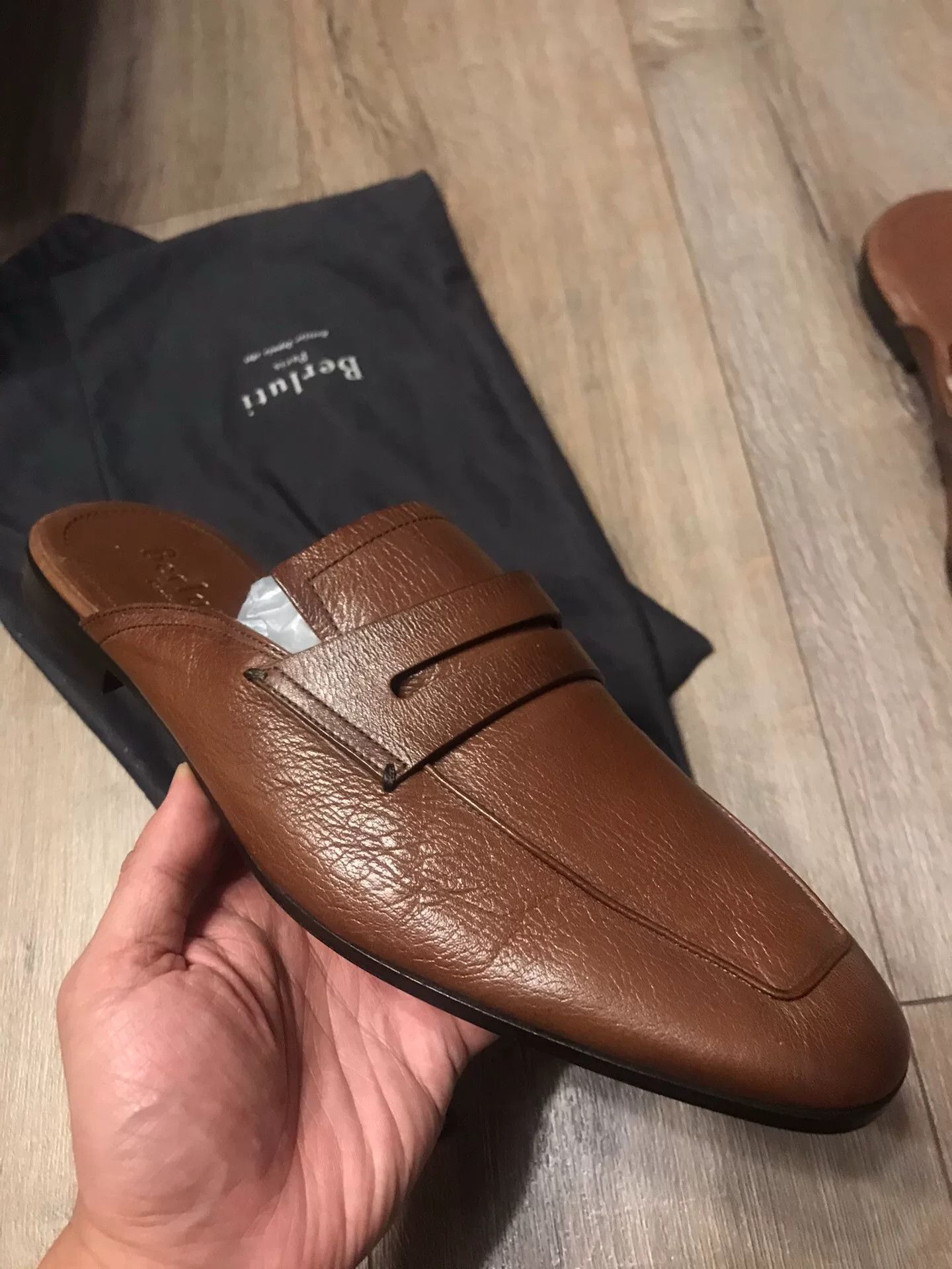 Berluti Berluti Brown Leather Mules Size US 10 / EU 43 - 2 Thumbnail