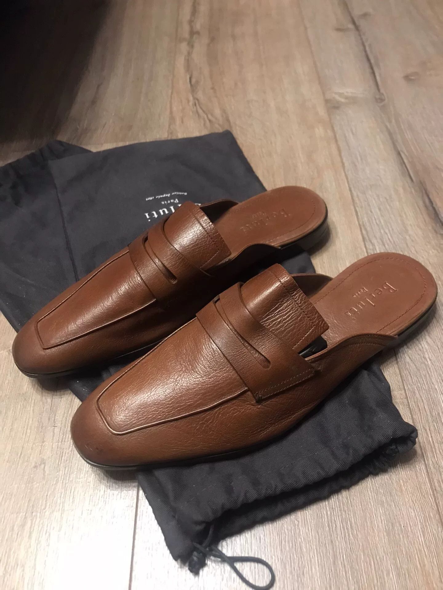 Berluti Berluti Brown Leather Mules Size US 10 / EU 43 - 9 Thumbnail