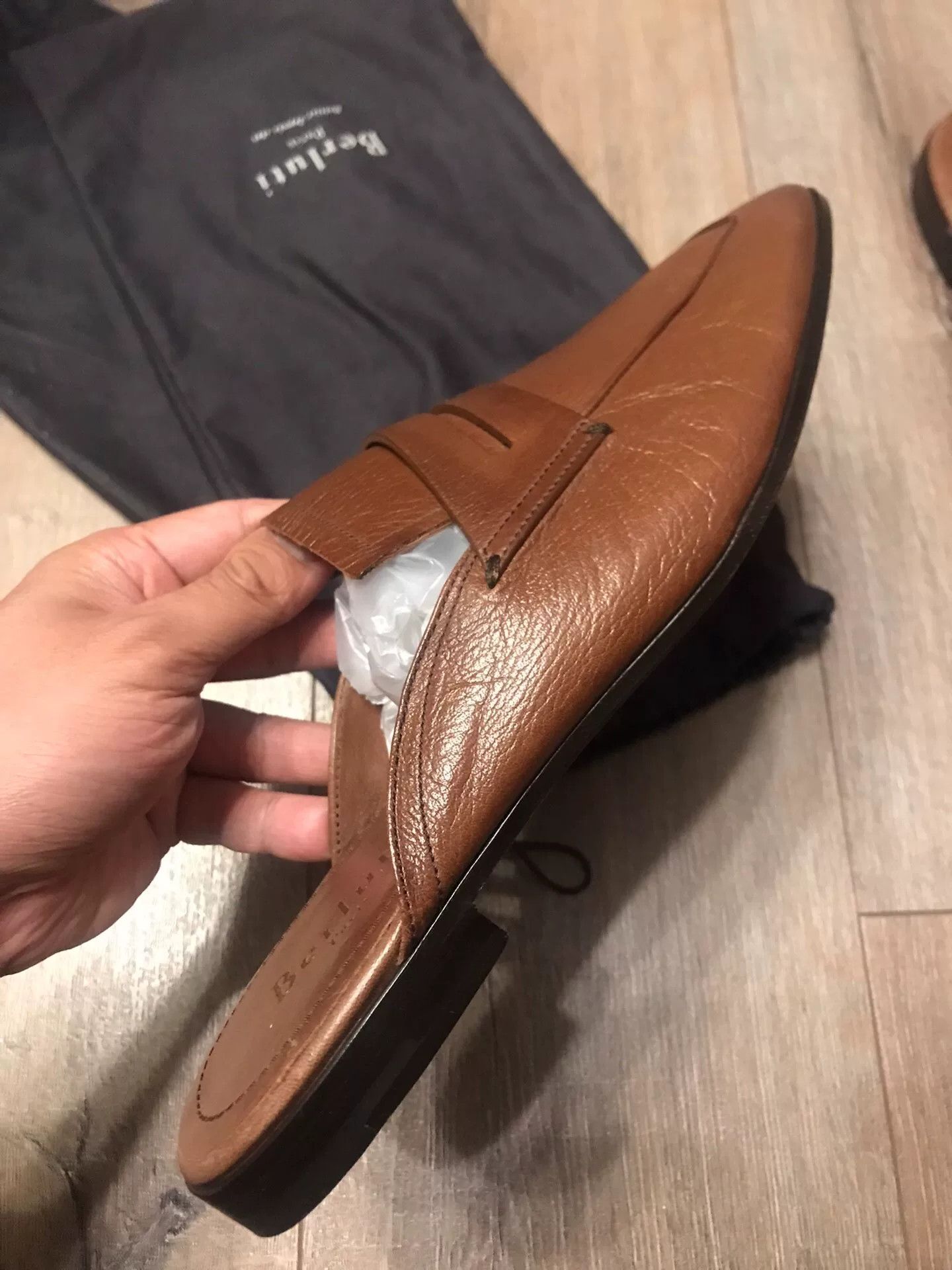 Berluti Berluti Brown Leather Mules Size US 10 / EU 43 - 3 Thumbnail