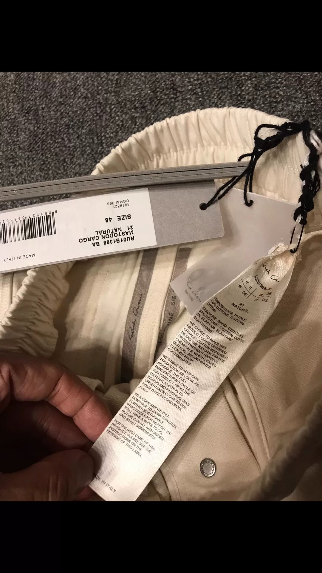 Rick Owens Rick Owens White Cargo Casual Pants Size US 30 / EU 46 - 4 Thumbnail