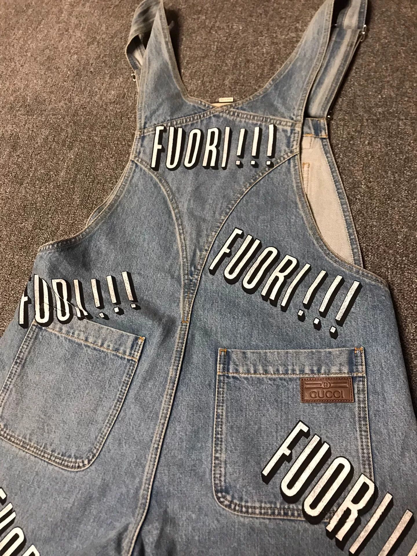 Gucci Gucci Light Blue Logo Denim Overalls Size 34" / US 12 / IT 48 - 5 Thumbnail