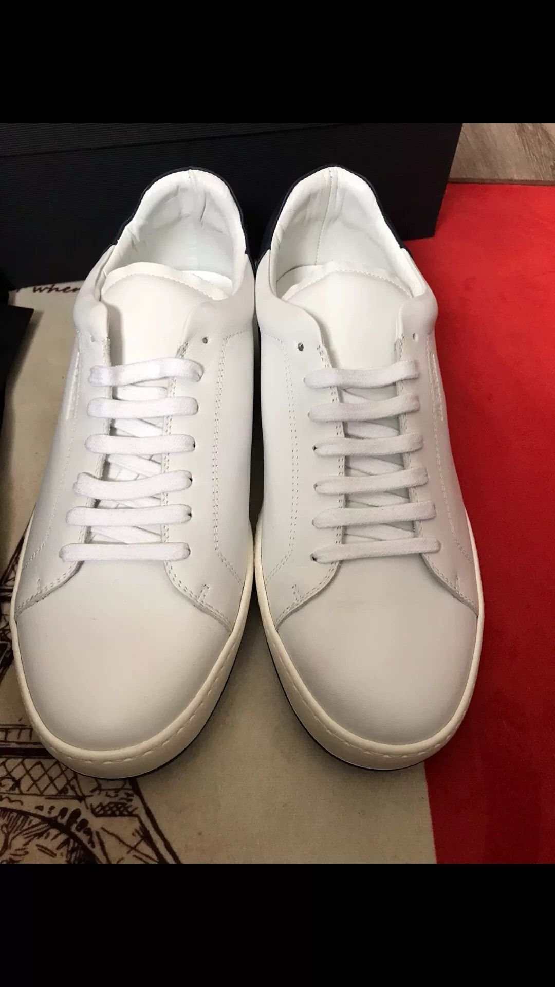 Jil Sander Jil Sander White Leather Sneakers Size US 9 / EU 42 - 4 Thumbnail