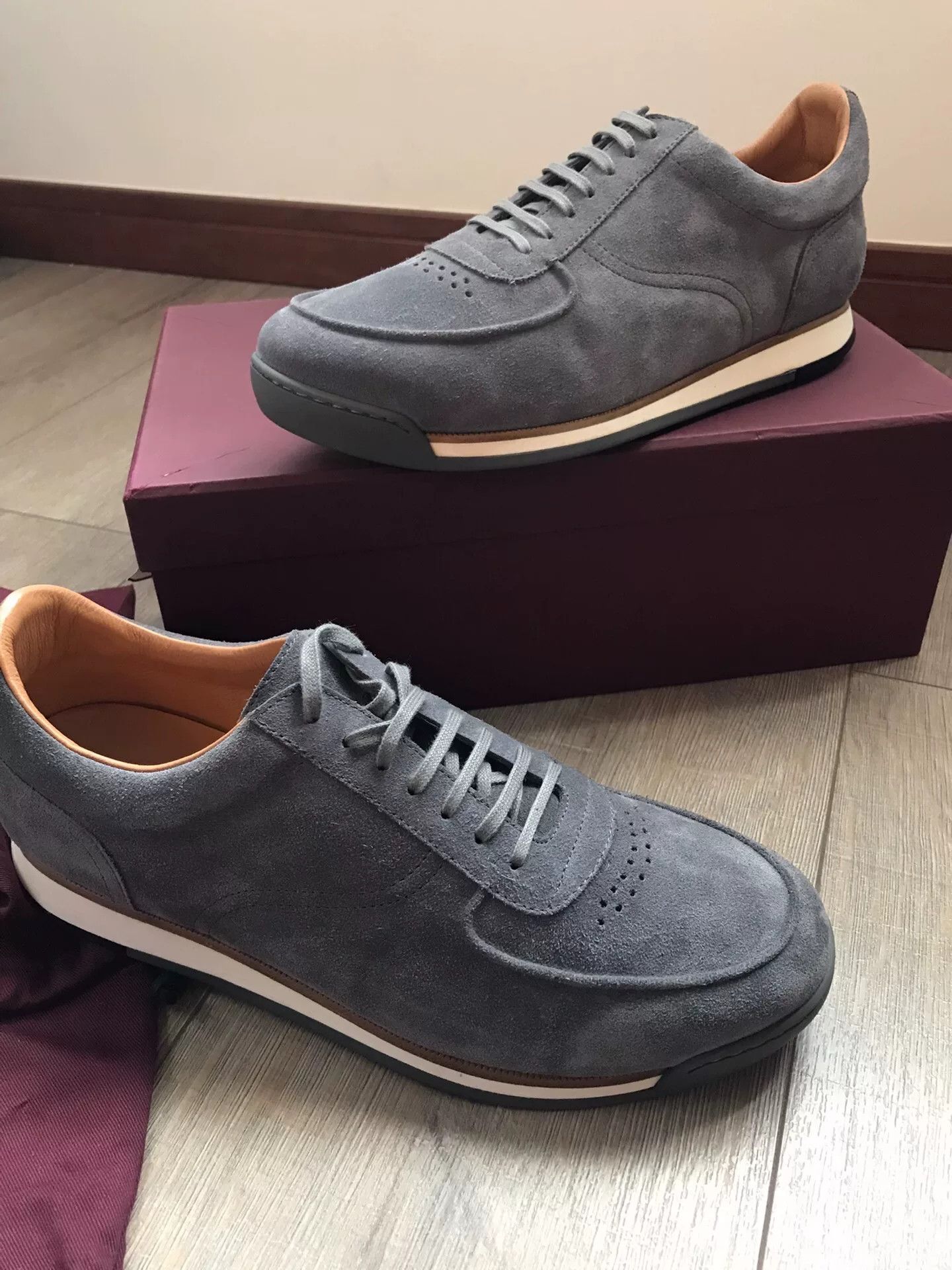 John Lobb John Lobb Gray Suede Casual Shoes Size US 10.5 / EU 43-44 - 6 Thumbnail
