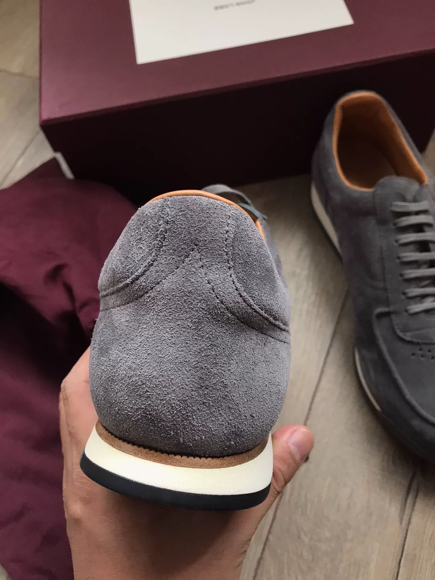 John Lobb John Lobb Gray Suede Casual Shoes Size US 10.5 / EU 43-44 - 3 Thumbnail