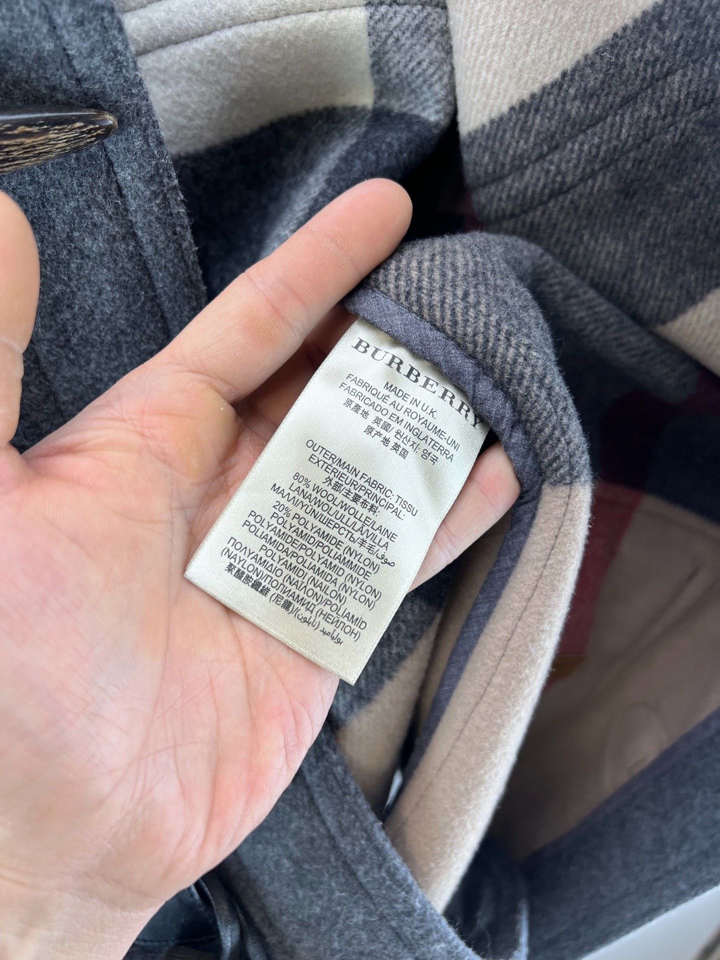 Burberry Burberry Brit Gray Wool Coat M Size US M / EU 48-50 / 2 - 5 Thumbnail