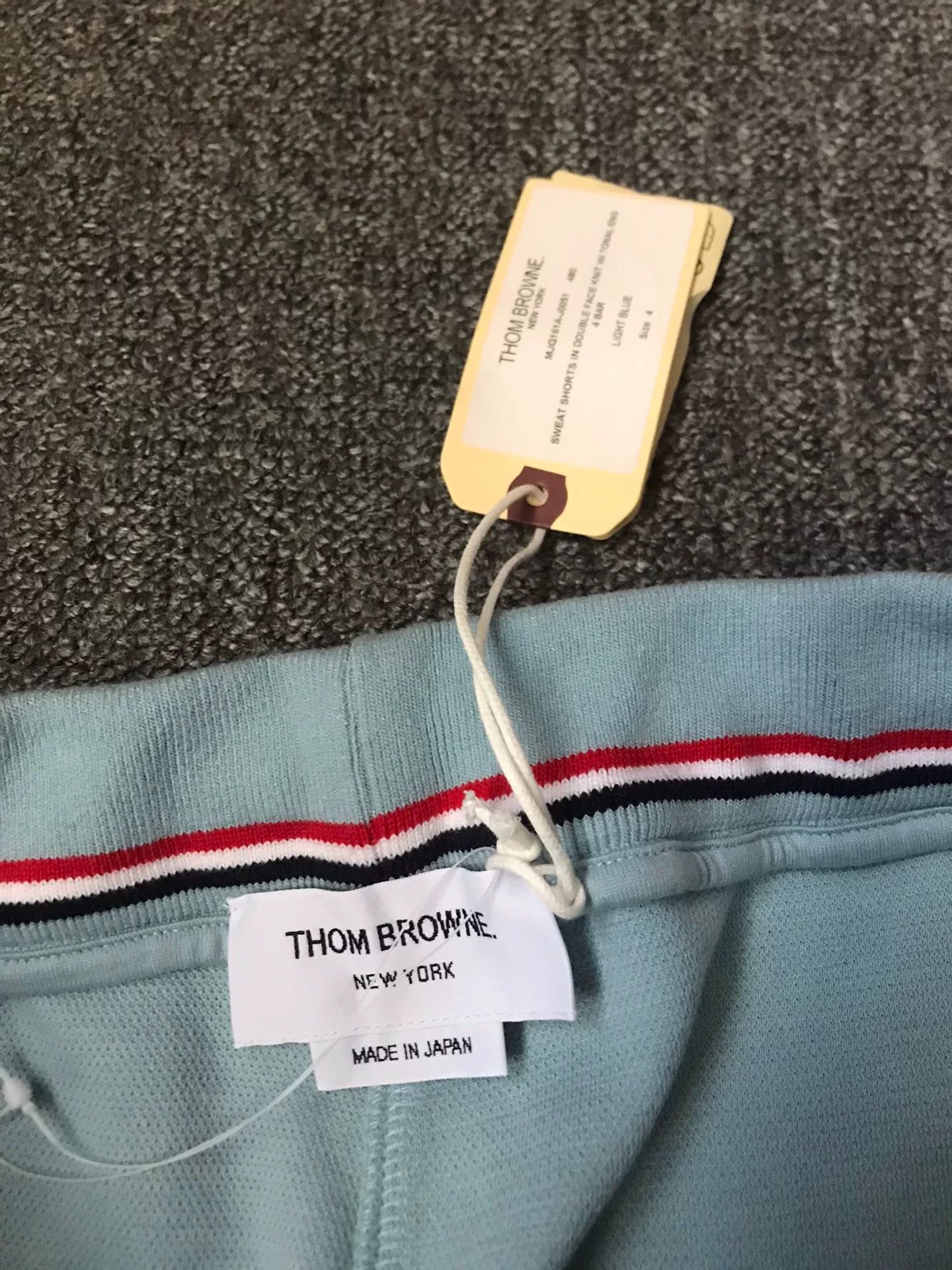 Thom Browne Thom Browne Light Blue Cotton Shorts Size US 26 / EU 42 - 5 Thumbnail