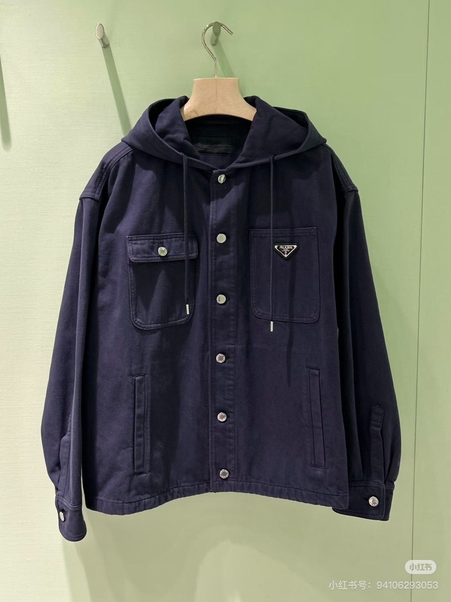 Prada Prada Deep Blue Utility Hooded Jacket Size US M / EU 48-50 / 2 - 7 Thumbnail